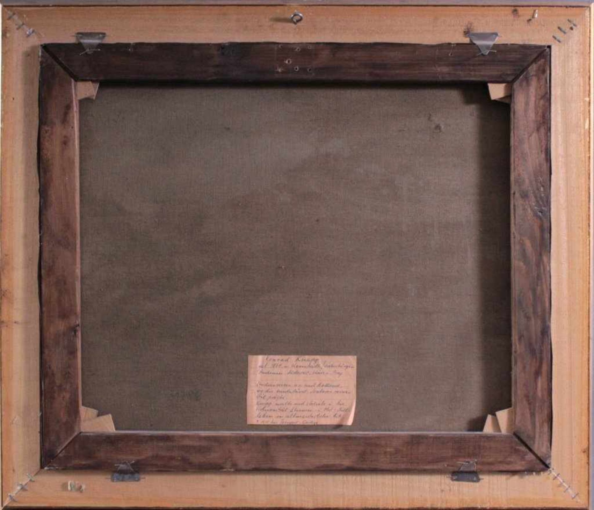 Stillleben mit Obst, 19. Jh., Konrad Knapp 1864-?Öl auf Leinwand gemalt, gerahmt, ca. 492 x 58 cm. - Bild 4 aus 5