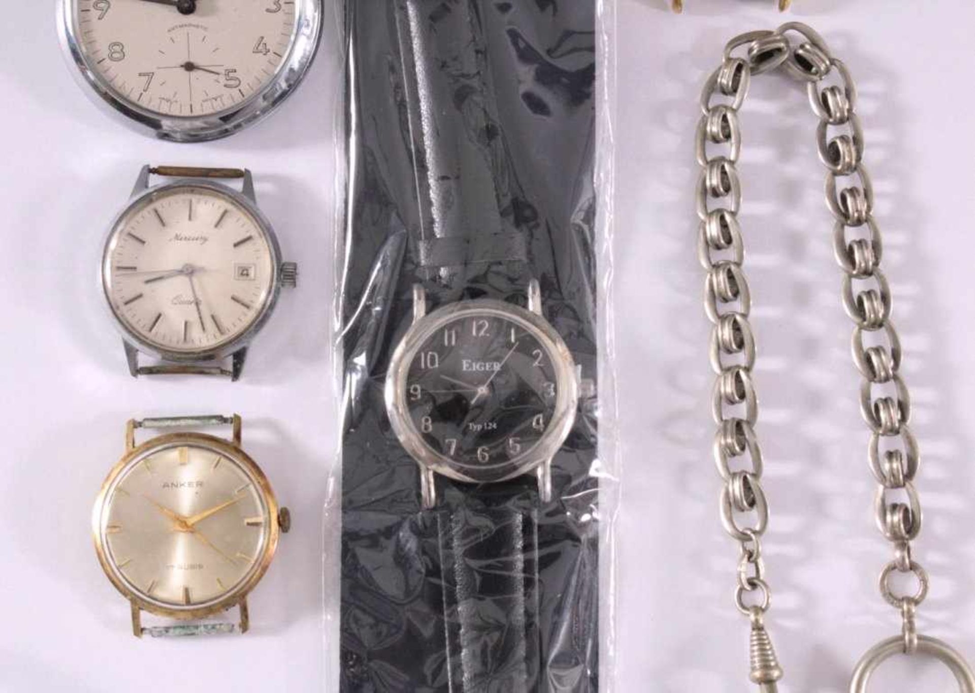 Uhren Konvolut2 Taschenuhren, davon eine mit Emailziffernblatt, Zeigernaus Rot- und Gelbgold, ohne - Bild 3 aus 6