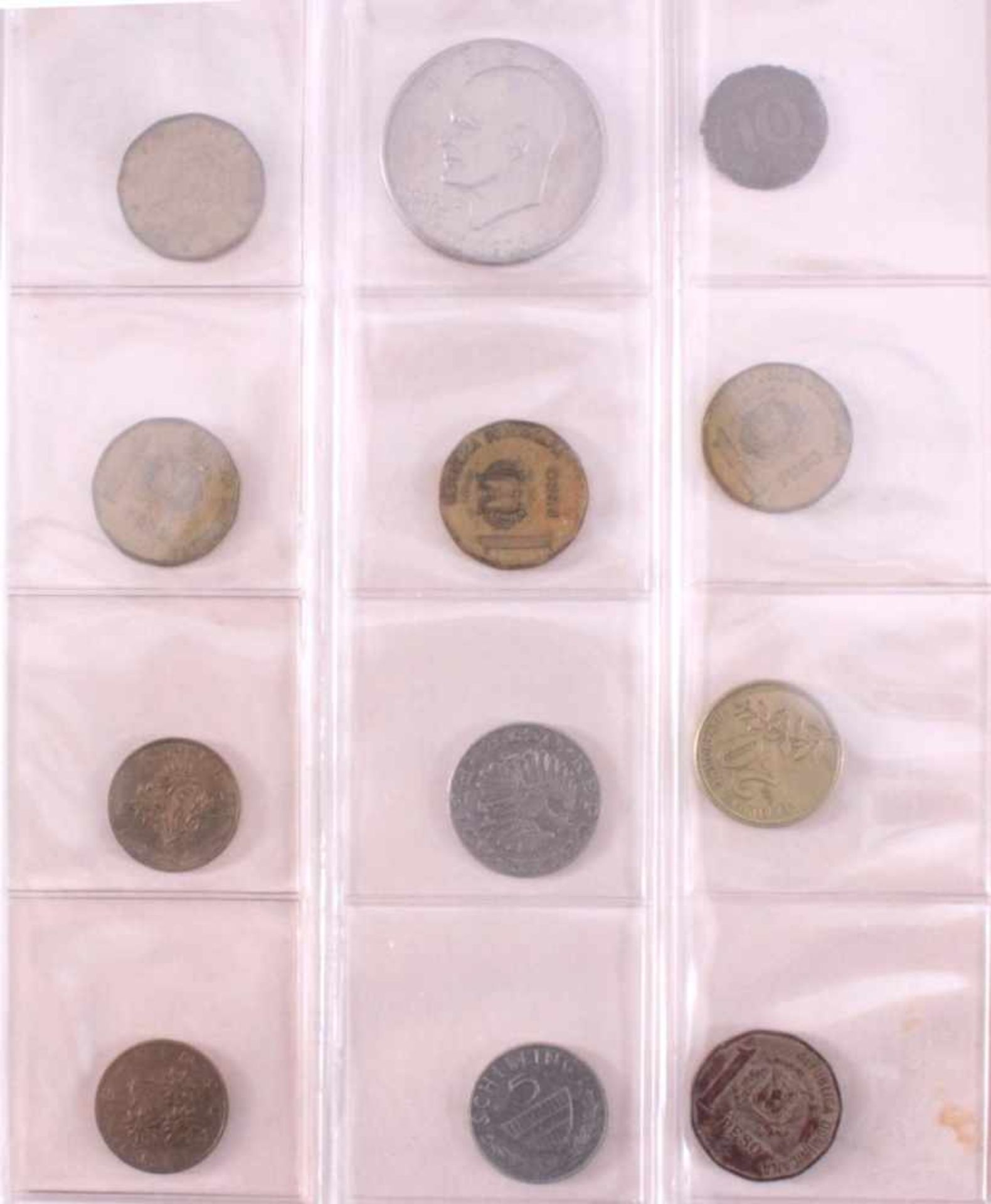 Kleine Münzsammlung3 Schatullen und 1 Ordner. Hauptsächlich europäischeUmlaufmünzen vor der Euro - Bild 3 aus 9