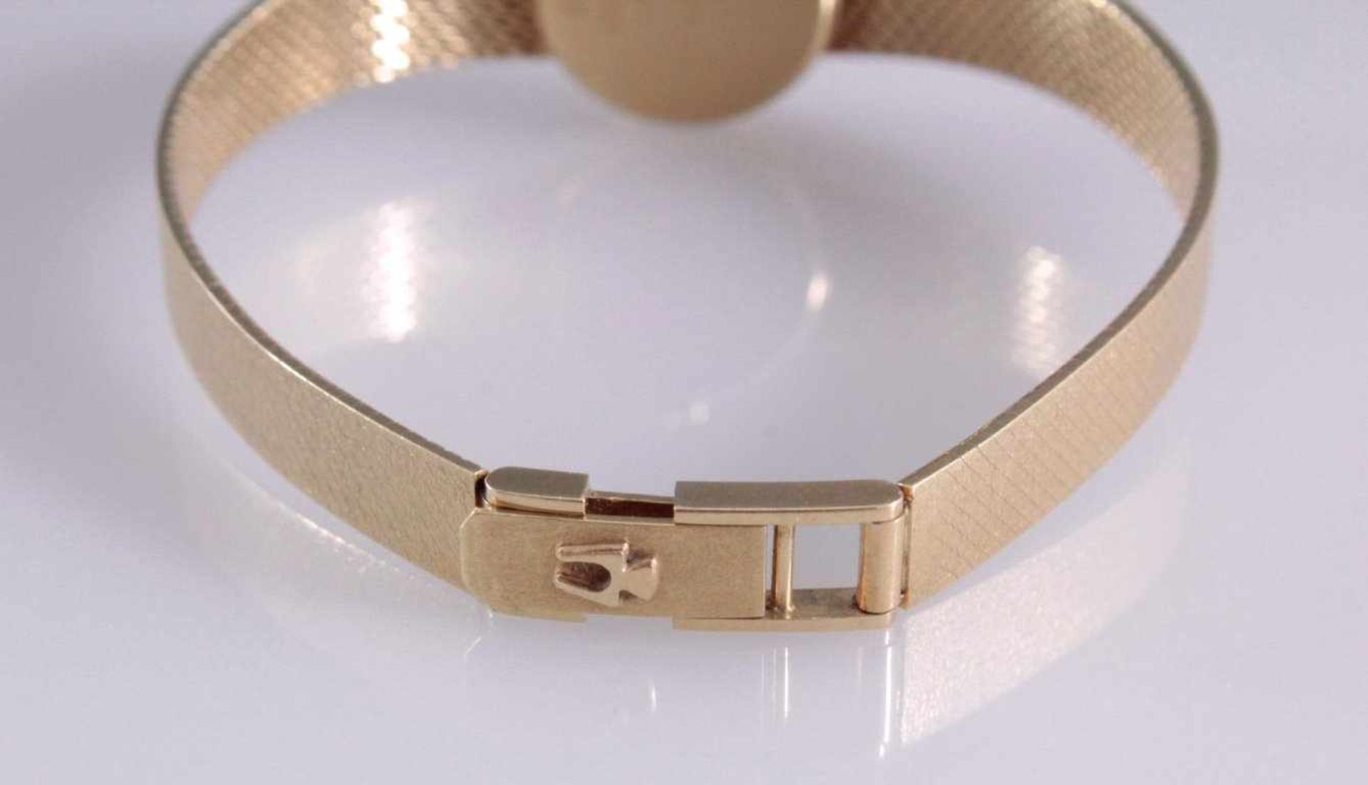 Bulova Damenarmbanduhr 585/000 GGGehäuse und Armband gestempelt, ohne Funktion, ca. 26,3 g - Bild 7 aus 9