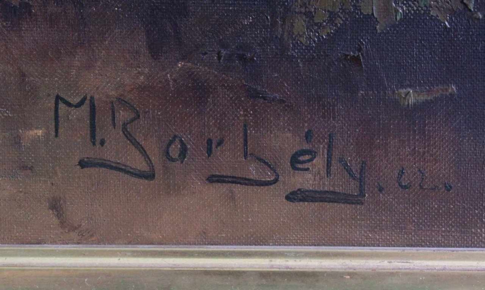 Michael Borbérly (1923)"Ungarischer Schafhirte". Öl/Leinwand, rechts untensigniert, ca. 60 x 80 - Bild 3 aus 4