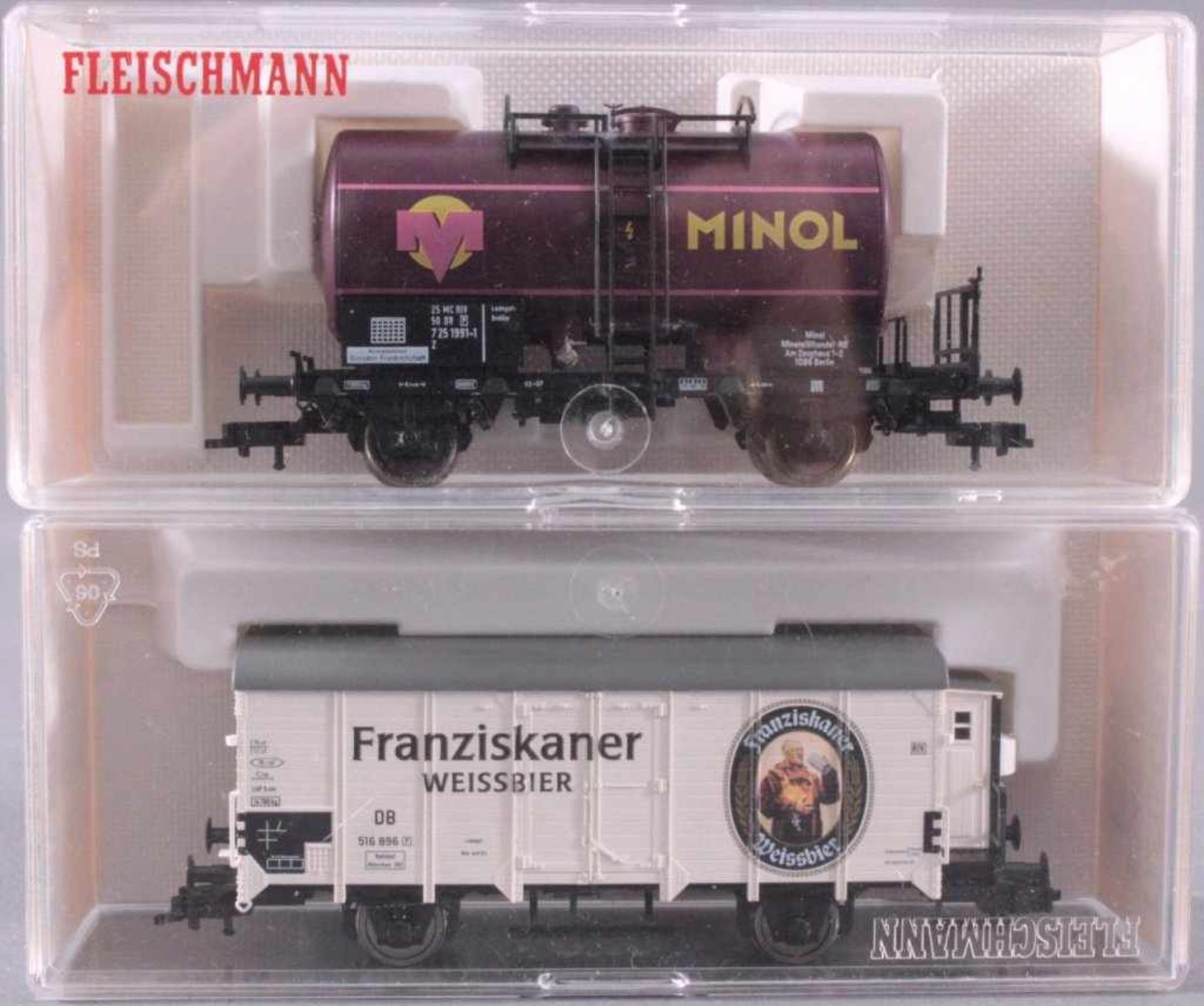 Fleischmann E-Lok E1912 Spur H0 mit 4 Waggons855416, 5414, 5346 und 85 5415 - Bild 5 aus 5