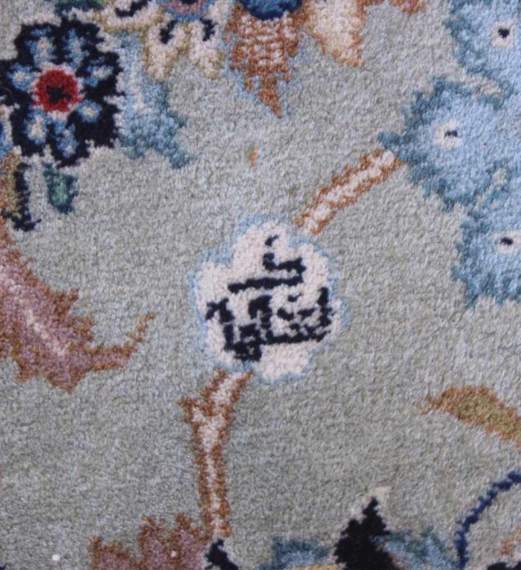 Großer Palasttepich, Iran PersienMehrfach Signiert, 19.Jh., Korkwolle geknüpft auf Wolle.Blüten- - Bild 6 aus 8