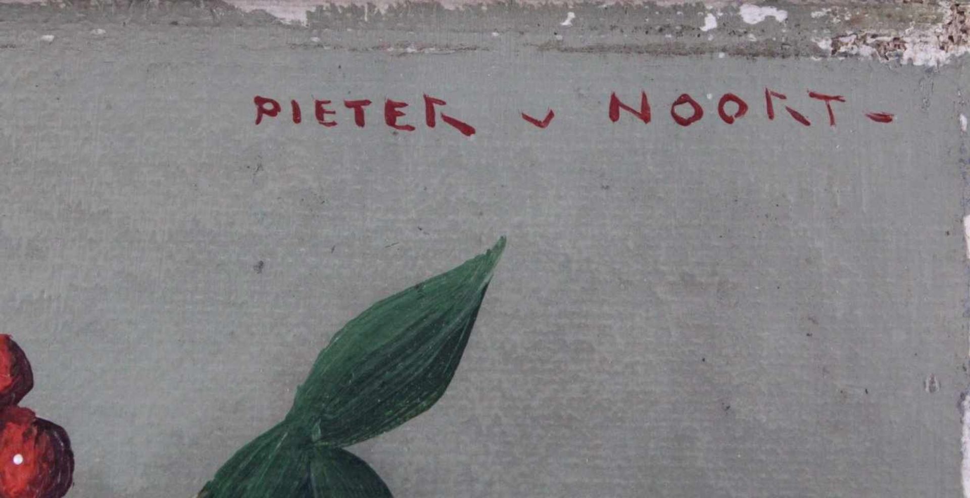 3 GemäldePieter v. Noort (1893-1950), Stillleben, Öl auf Leinwand,oben rechts signiert, ohne Rahmen, - Bild 3 aus 4