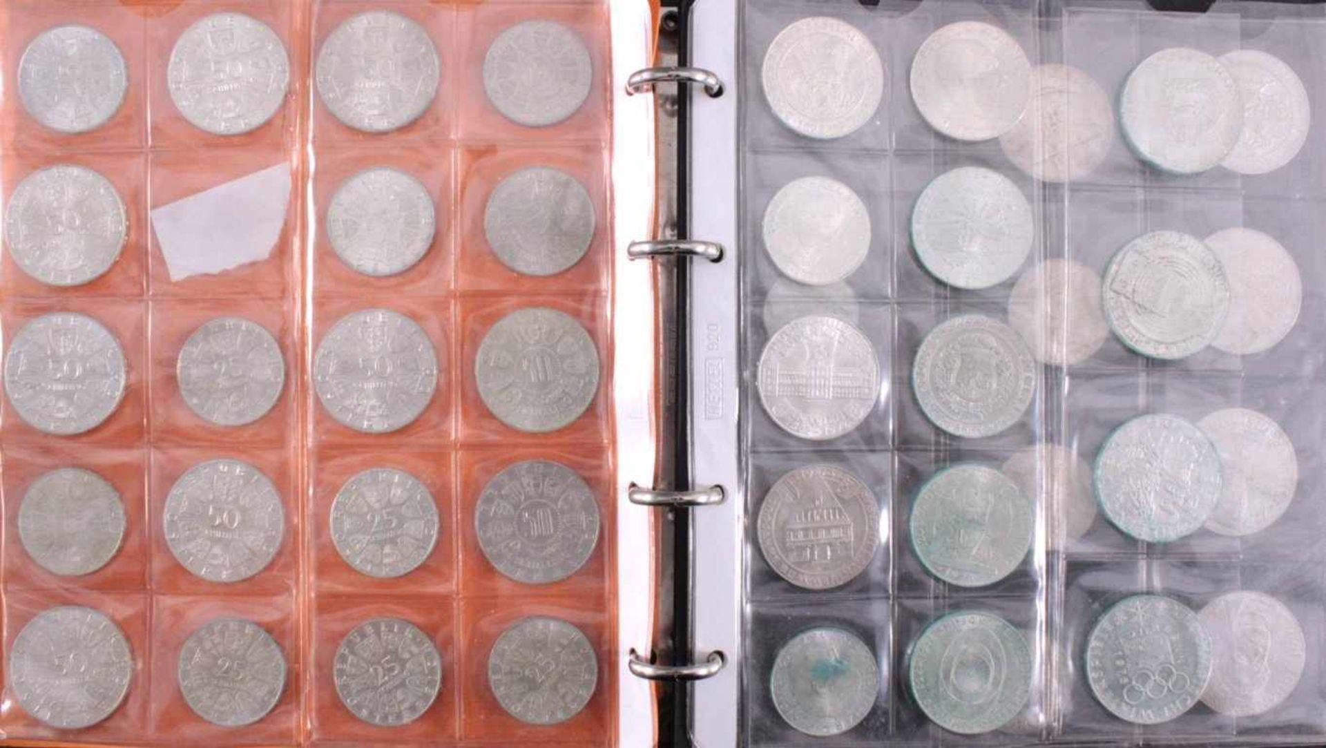 Über 2000 Schilling in SilbermünzenDarunter 100-Schilling, 50-Schilling und 25-Schilling Münzenin - Bild 3 aus 5