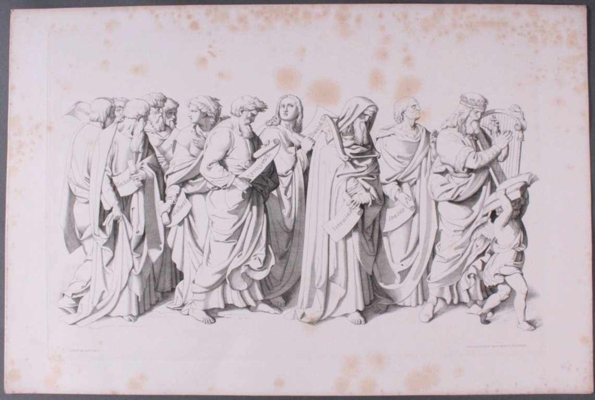 Der Triumph Christi von Joseph Führich, Ratisbon 185611 Blätter, davon 10 enthalten, gez. von Joseph - Image 7 of 12