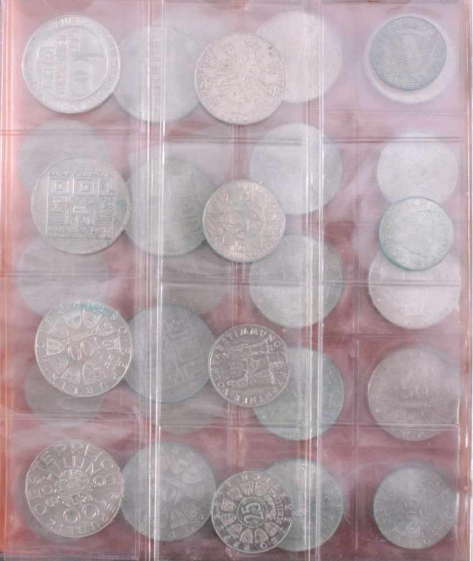 Über 2000 Schilling in SilbermünzenDarunter 100-Schilling, 50-Schilling und 25-Schilling Münzenin - Bild 5 aus 5