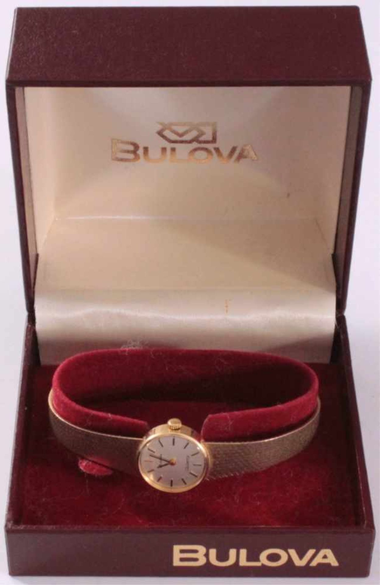 Bulova Damenarmbanduhr 585/000 GGGehäuse und Armband gestempelt, ohne Funktion, ca. 26,3 g - Bild 8 aus 9