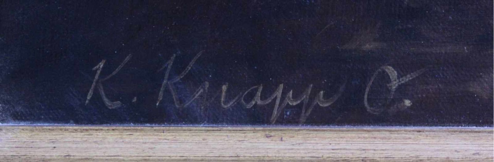 Stillleben mit Obst, 19. Jh., Konrad Knapp 1864-?Öl auf Leinwand gemalt, gerahmt, ca. 492 x 58 cm. - Bild 3 aus 5