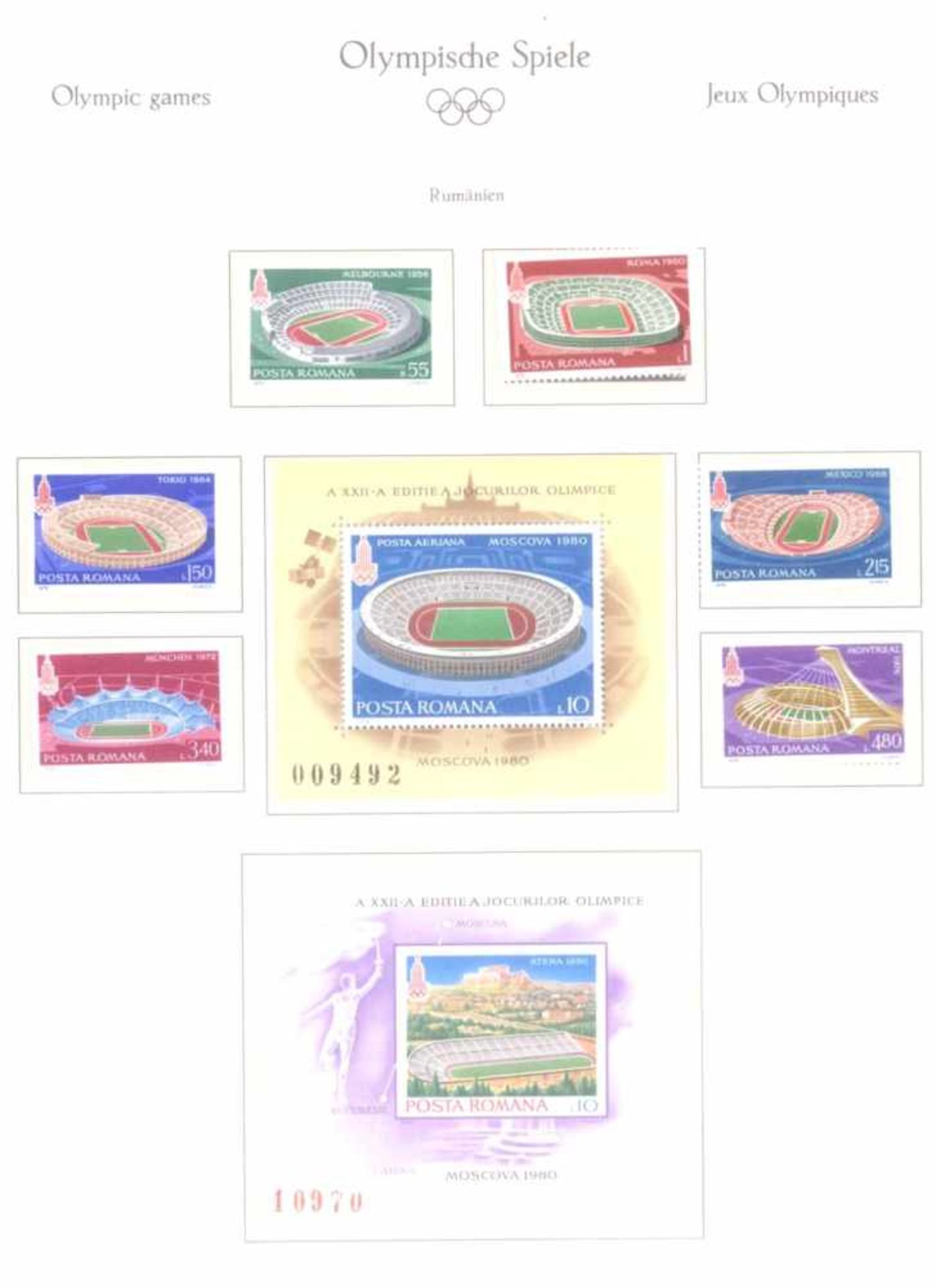 Olympische Spiele 1980Abobezug in 3 Alben. Offizielle Alben der deutschenSporthilfe zu den - Bild 5 aus 5