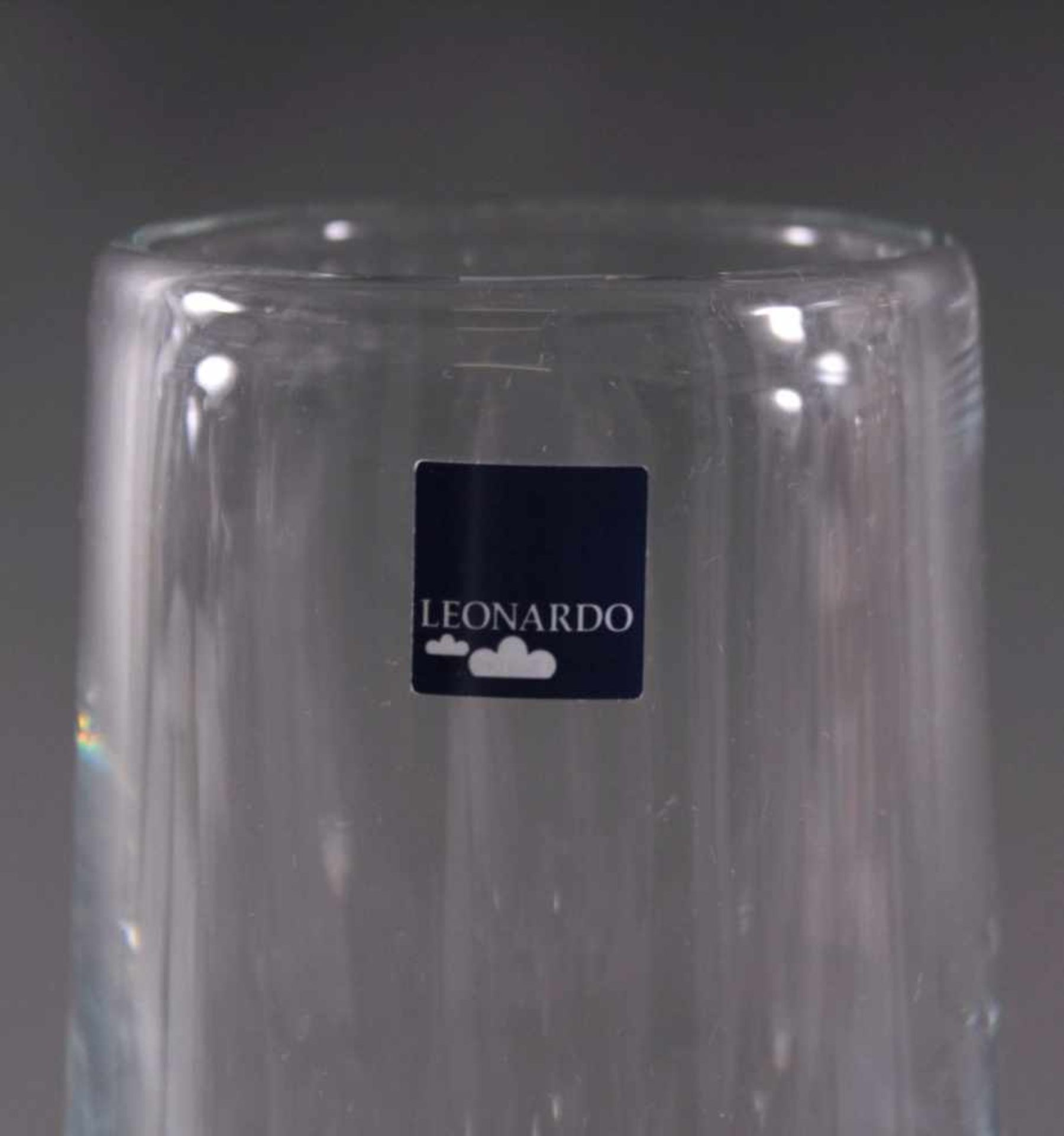 Leonardo Glasvasen8 Stück. Farbloses Glas, unterschiedliche Formen, ca. H-16,5bis 30 cm - Image 2 of 2