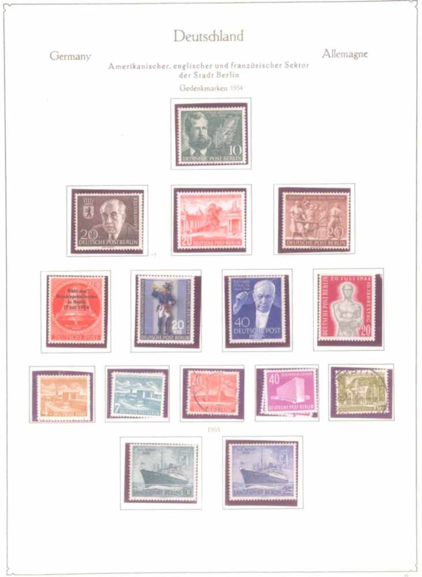 BriefmarkennachlassBerlin Sammlung mit einem Michelwert weit über 2000Euro. Inklusive 1-20 - *. 21- - Bild 11 aus 13