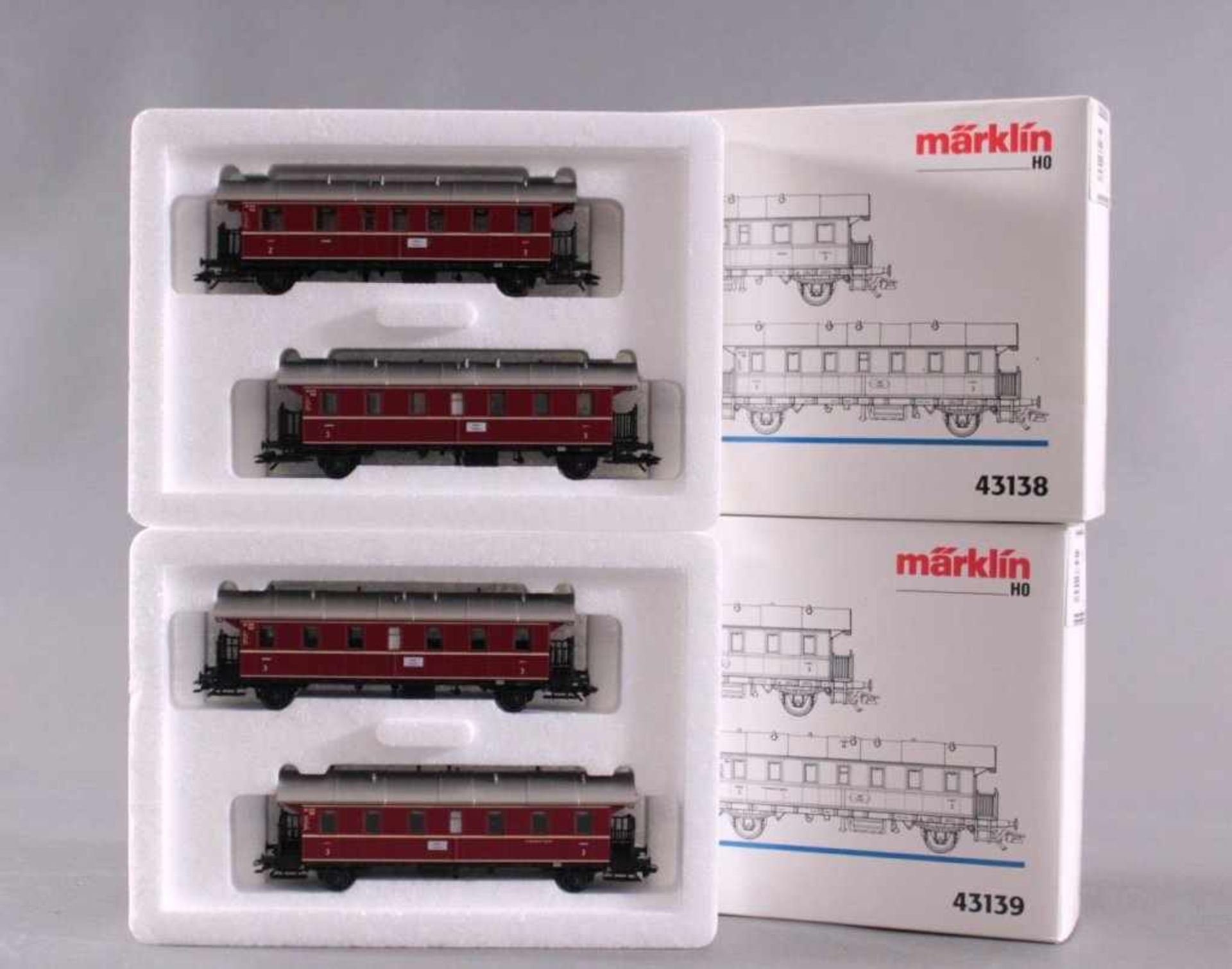 Märklin Sets 43138 und 43139, DonnerbüchseBeide Sets jeweils in originaler Verpackung. Verpackung - Bild 2 aus 3