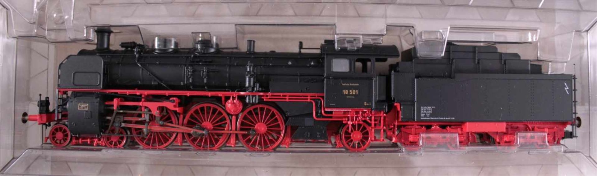 Fleischmann Dampf-Lok 4119 Spur H0 und 8 GüterwaggonsUnbespielt und in der Originalverpackung, - Bild 2 aus 2