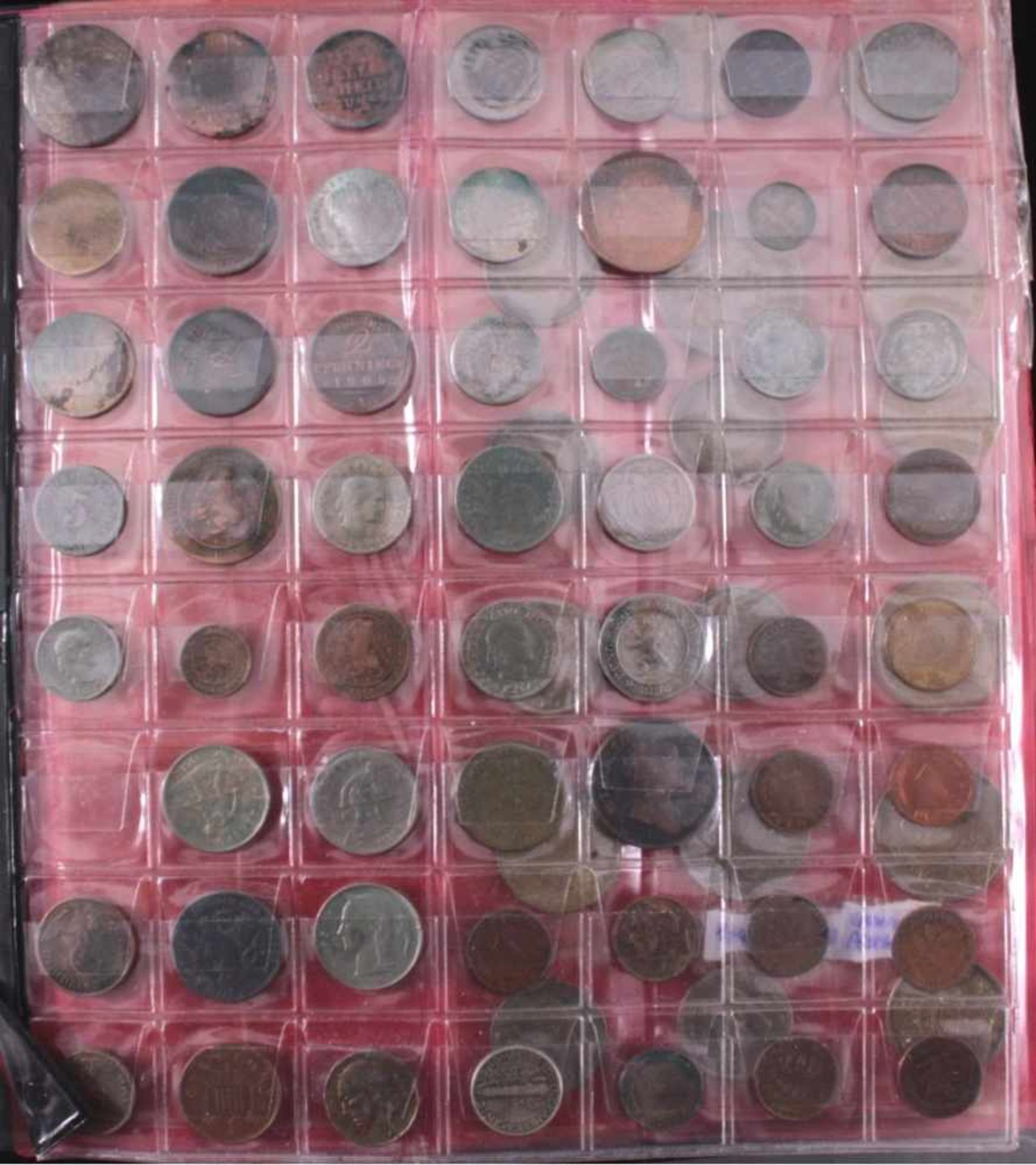 Münzen und MedaillenMünzalbum mit 5 1/2 gut gefüllten Seiten mit Münzen ausDeutschland und der - Bild 4 aus 8