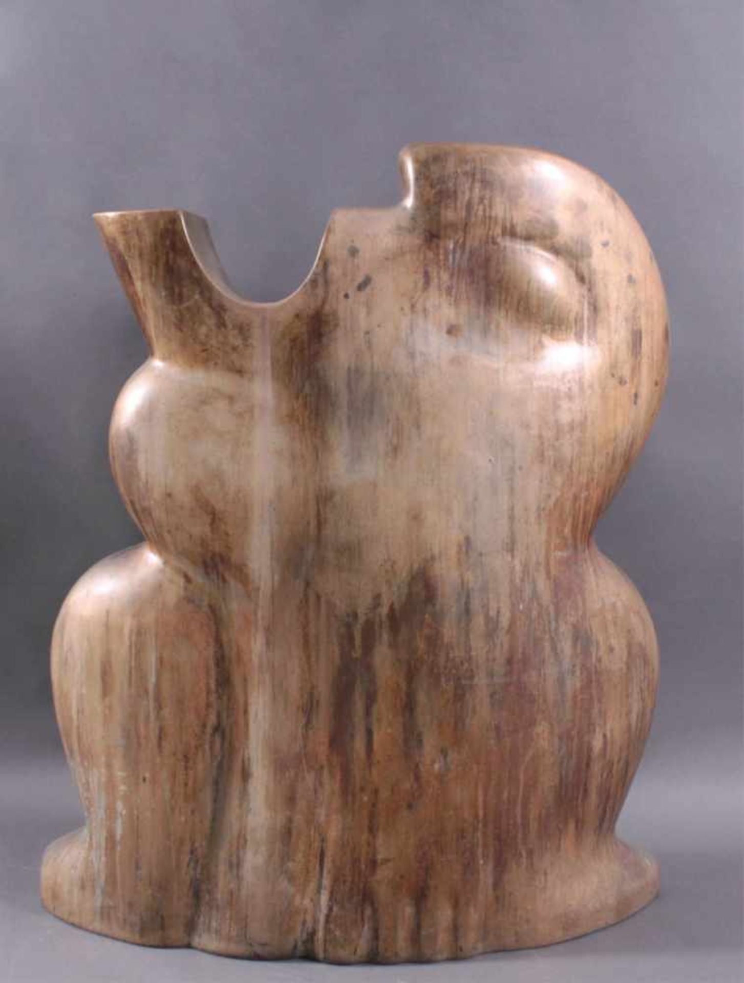 Anton Jezovsek Zvone (1935-2017)Skulptur aus Bronze, ohne Titel, unsigniert, Maße ca. 102 x75 x 18 - Bild 2 aus 2