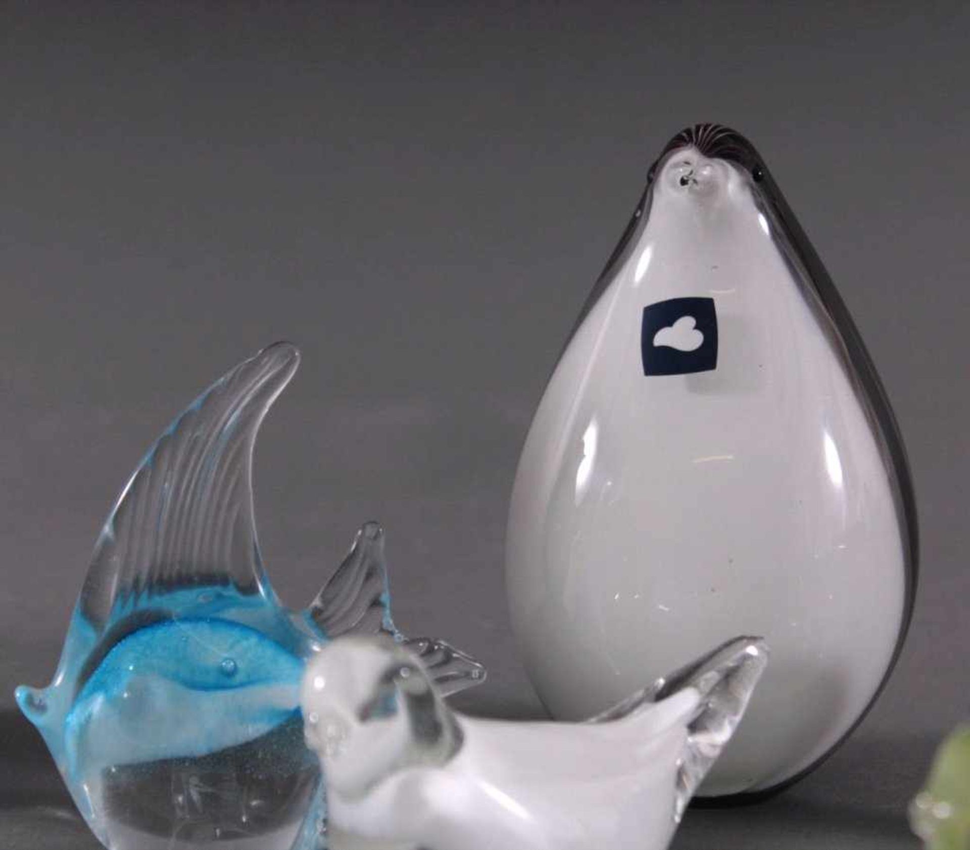 Swarowiski und Leonardo-Glas Tierfiguren17 Stück. Farbloses Glas, teils mattiert und buntüberfangen. - Bild 4 aus 4