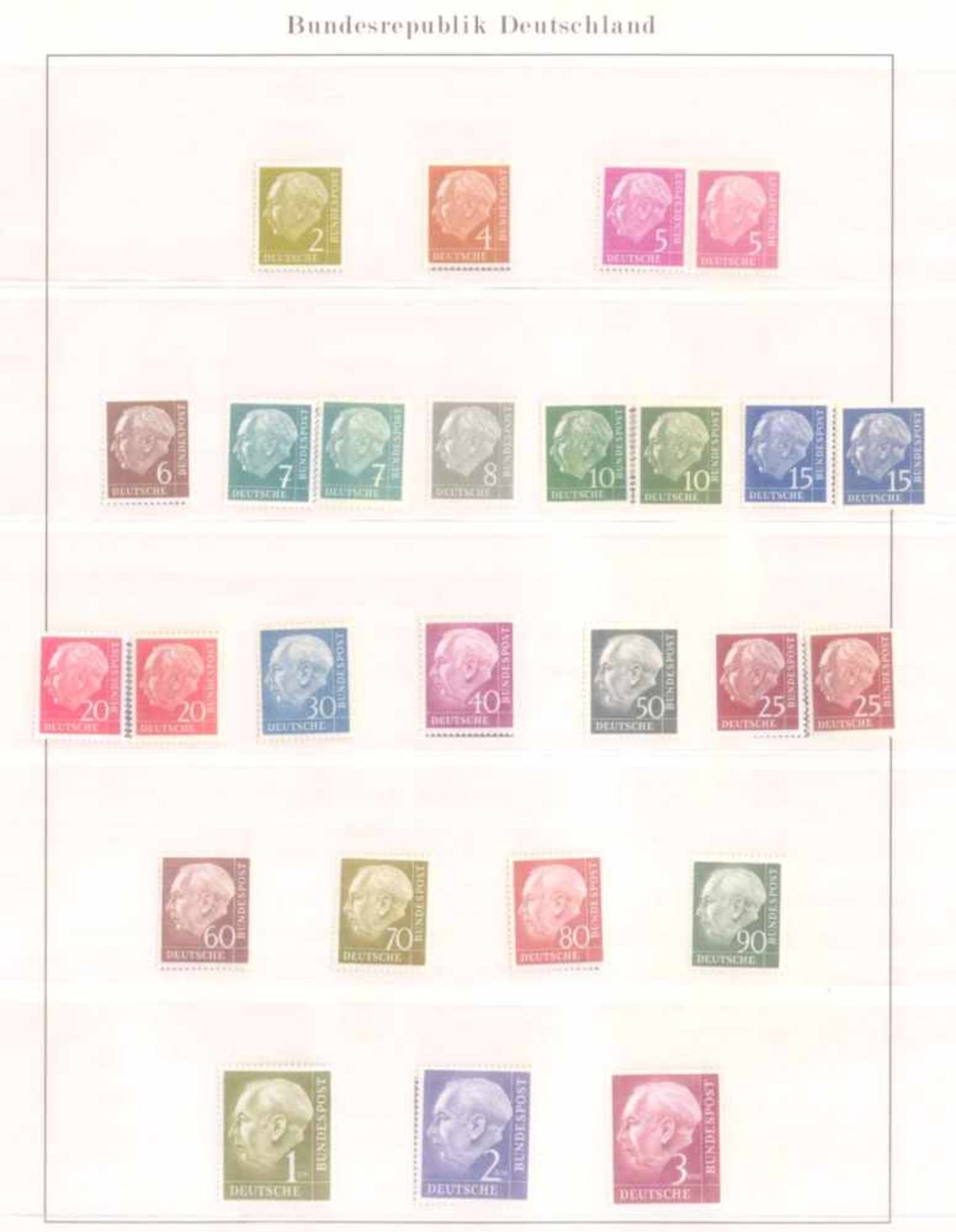 Postfrische Sammlung, Bund 1949-19994 Vordruck-Alben, komplett bis einschließlich 1999. - Bild 5 aus 5