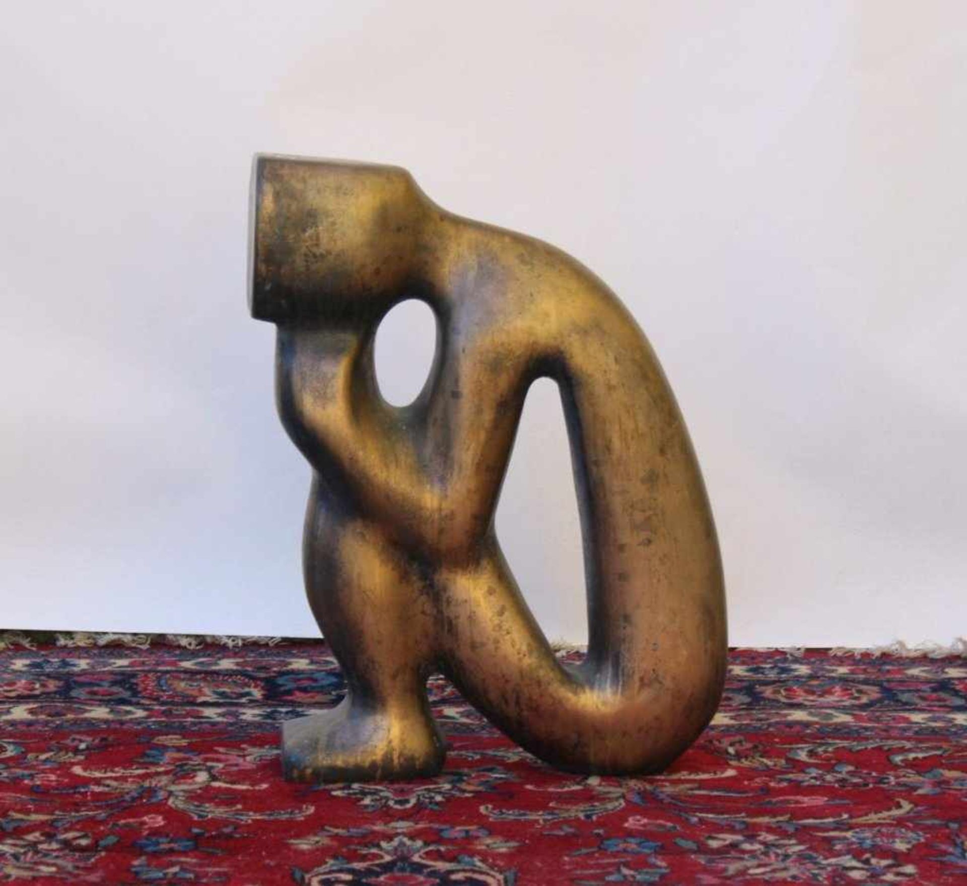 Anton Jezovsek Zvone (1935-2017)Skulptur aus Bronze, ohne Titel, signiert, Maße ca. 56 x 13x 40 cm. - Bild 3 aus 5