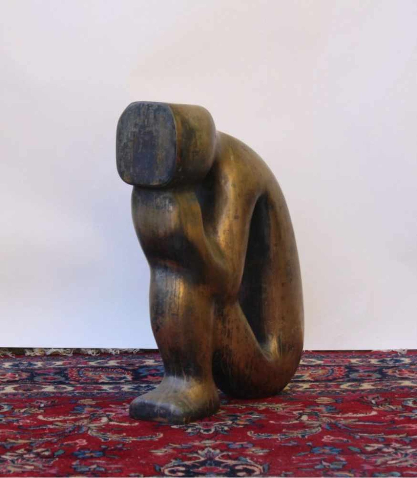 Anton Jezovsek Zvone (1935-2017)Skulptur aus Bronze, ohne Titel, signiert, Maße ca. 56 x 13x 40 cm. - Bild 2 aus 5