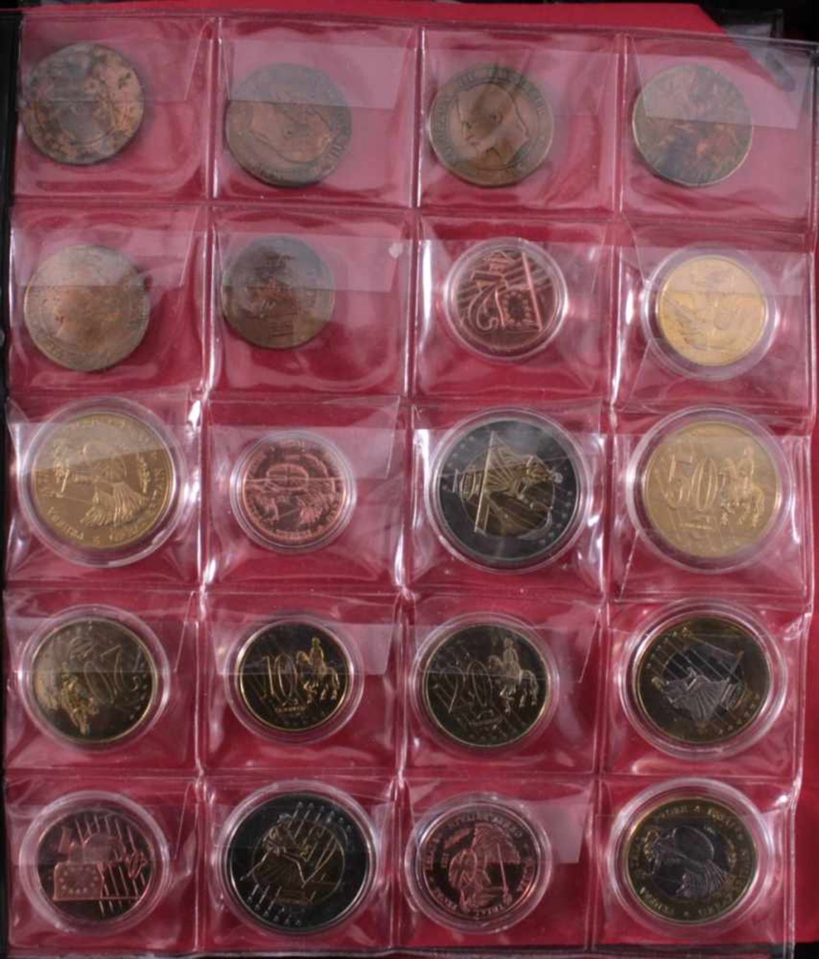 Münzen und MedaillenMünzalbum mit 5 1/2 gut gefüllten Seiten mit Münzen ausDeutschland und der - Bild 8 aus 8