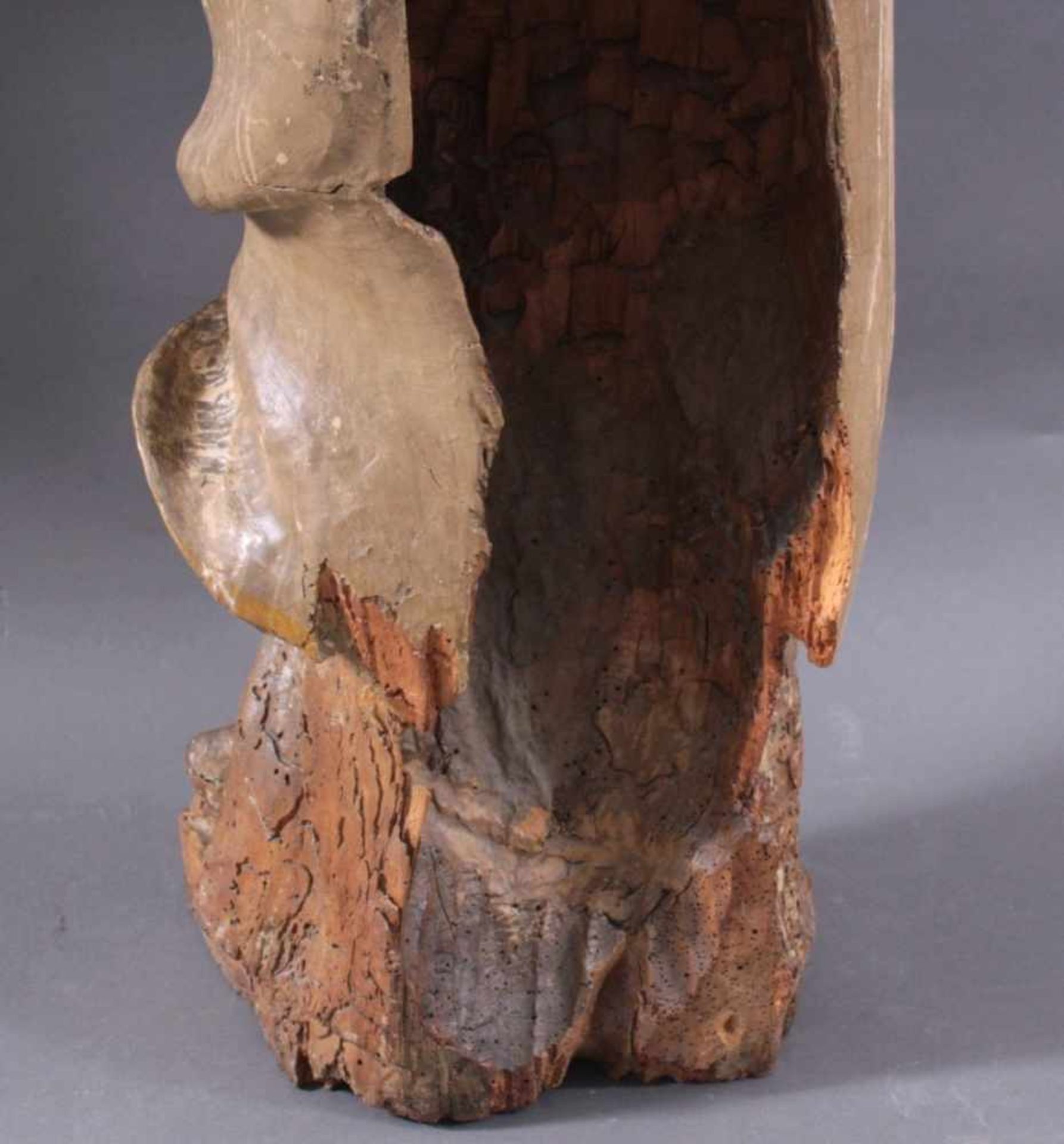 Altar Skulptur des 16./17. Jahrhunderts. Heiliger PaulusFrankreich. Holz geschnitzt, Rückseite - Bild 9 aus 12