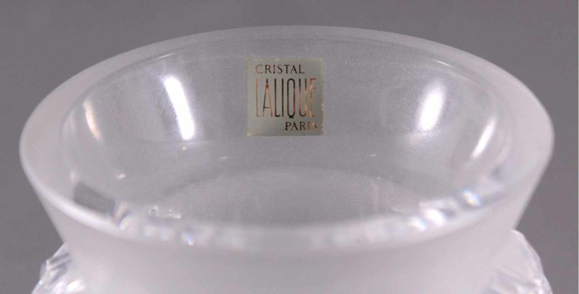 Vase, "Saint Cloud" - Lalique Paris Cristal20. Jahrhundert, farbloses Kristallglas, patiell - Image 5 of 7