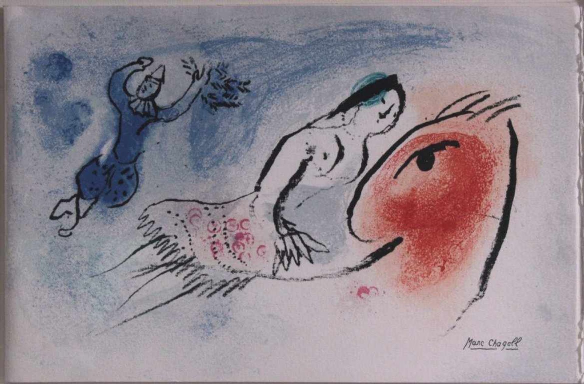 Marc Chagall 1887-1985. Die ZirkusreiterinFarblithographie, unten rechts signiert, hinter Glas - Image 2 of 4