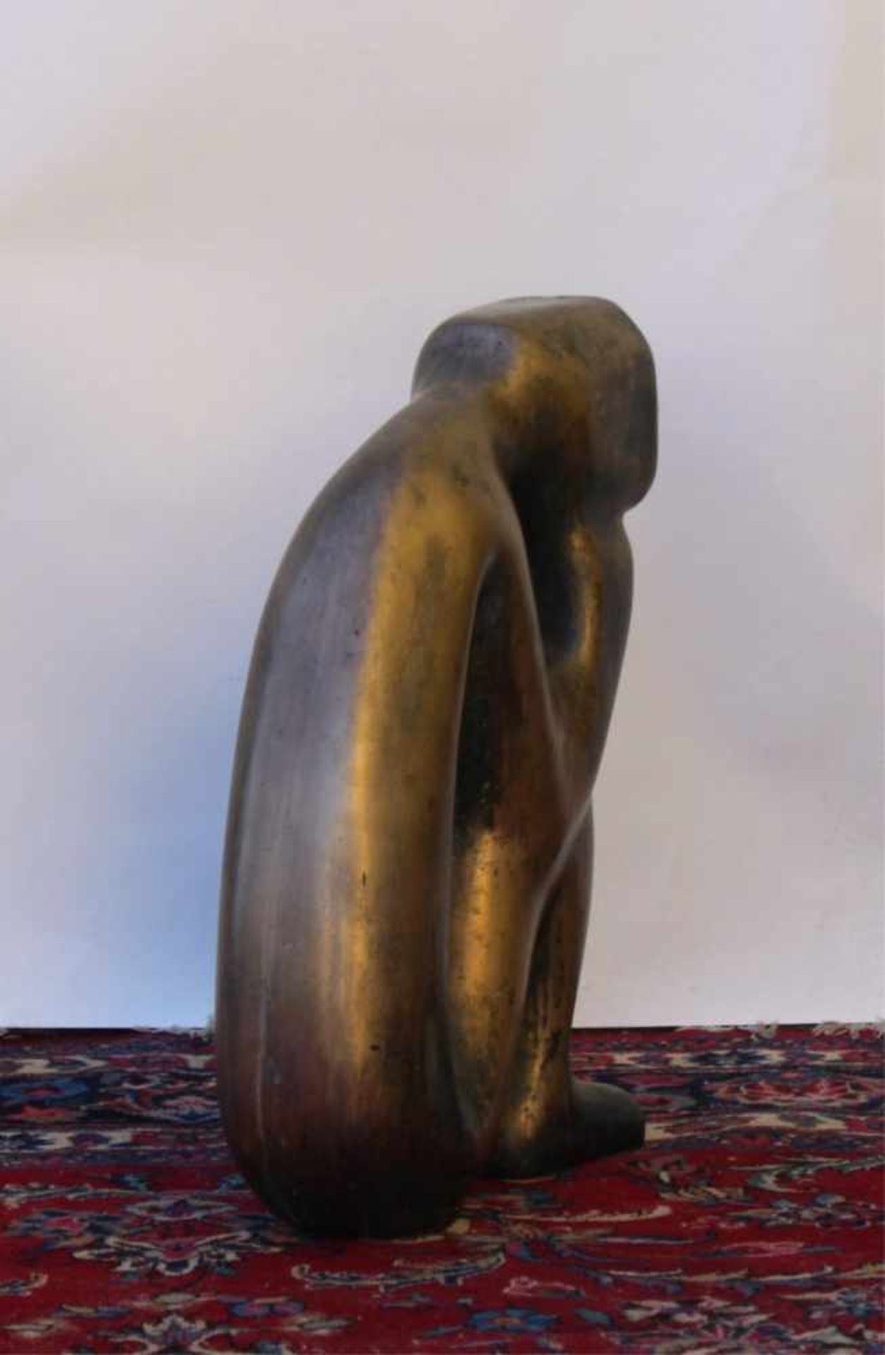 Anton Jezovsek Zvone (1935-2017)Skulptur aus Bronze, ohne Titel, signiert, Maße ca. 56 x 13x 40 cm. - Bild 4 aus 5