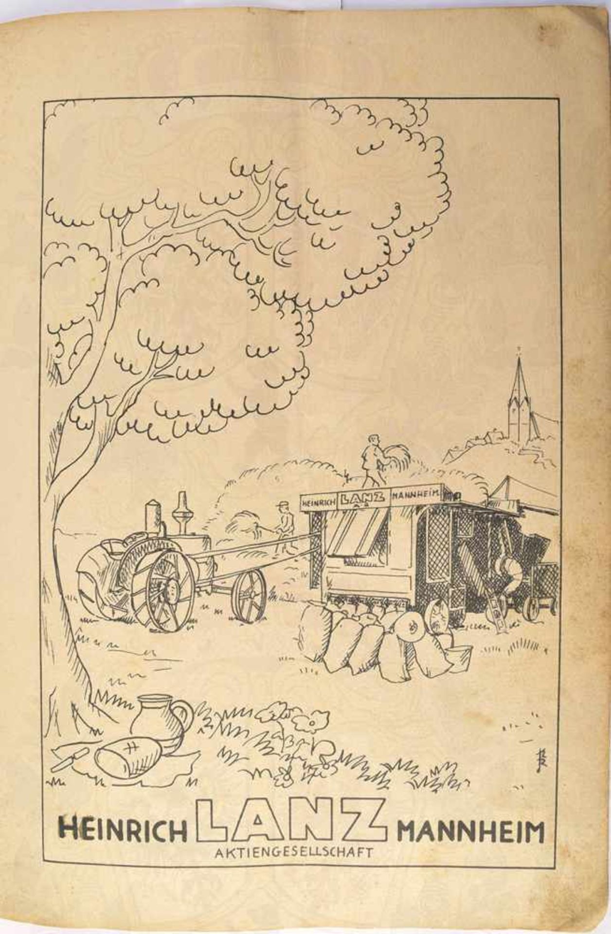 KINDERBUCH „DAS SPIELZEUG“, Werbeheft für den Lanz-Bulldog Ackerschlepper, um 1938, Geschichte - Bild 3 aus 5