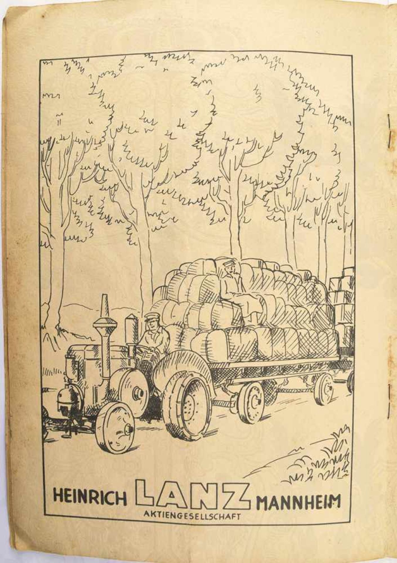 KINDERBUCH „DAS SPIELZEUG“, Werbeheft für den Lanz-Bulldog Ackerschlepper, um 1938, Geschichte - Bild 2 aus 5