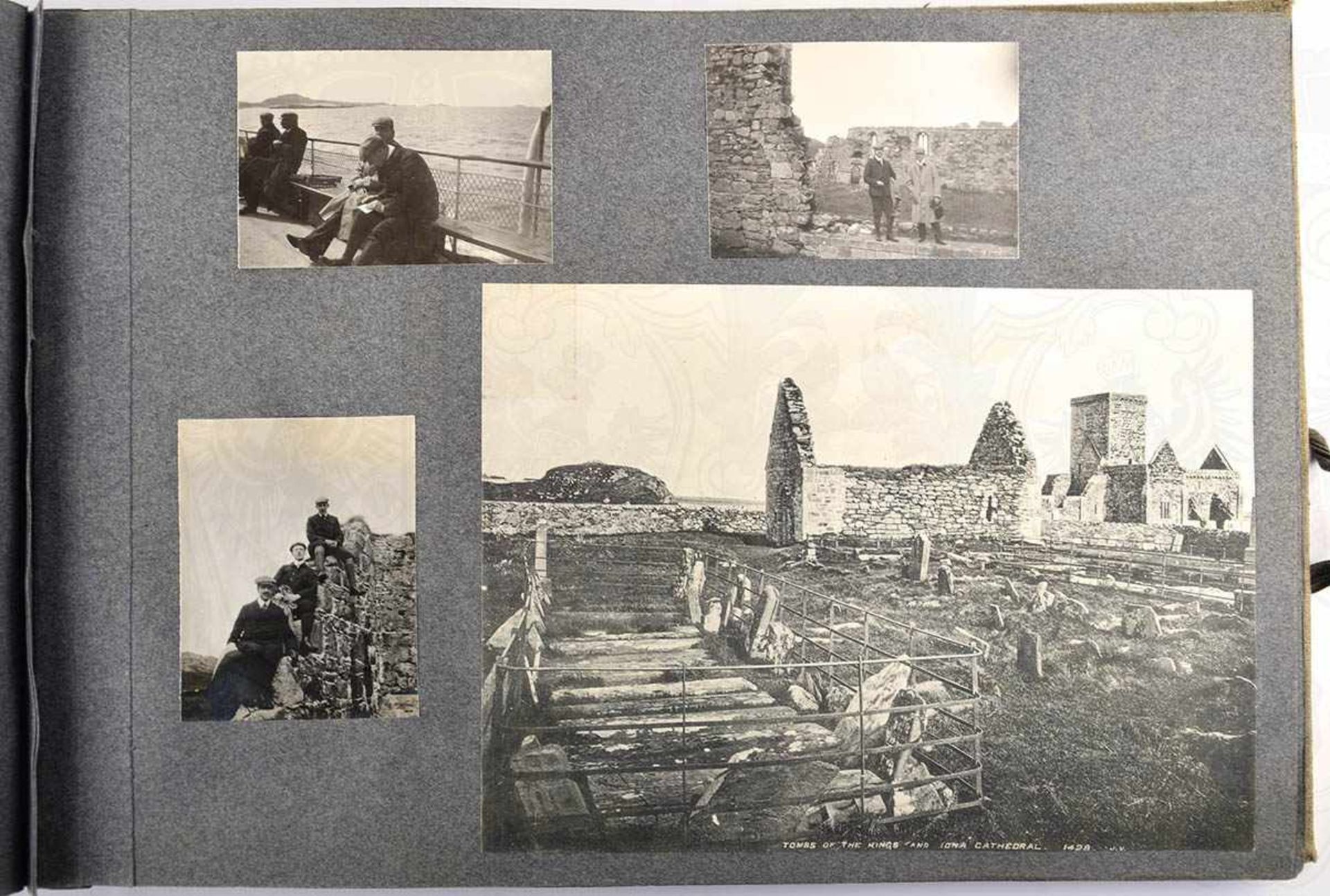 2 FOTOALBEN SCHIFFSREISEN, 1907/1908 Schottland u. Mittelmeer (Dt. Levante Linie Hambg.-Dampfer ,, - Bild 3 aus 5