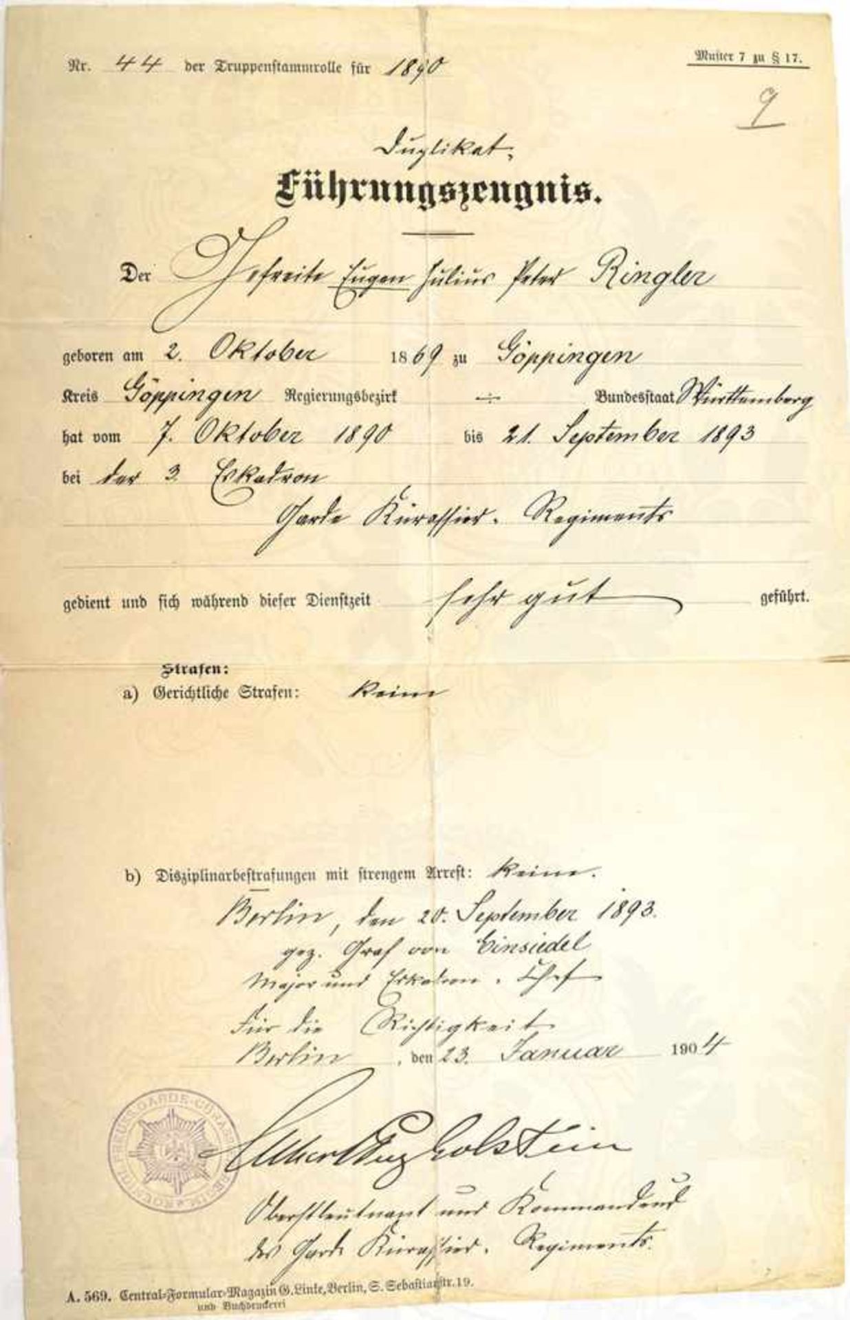 SCHLESWIG HOLSTEIN SONDERBURG-GLÜCKSBURG, Prinz Albert zu, (Generalleutnant, 1863-1948, im WK b.