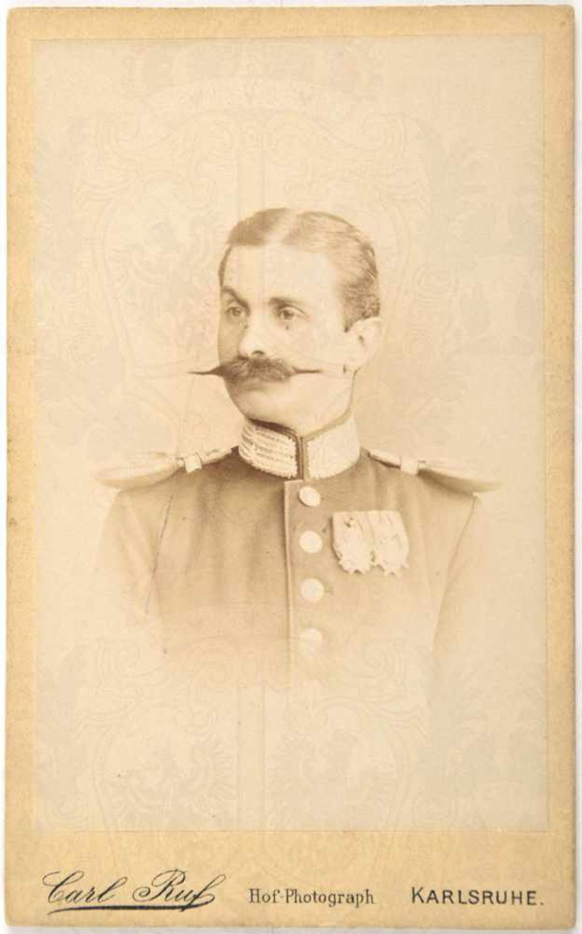 VISITFOTO GENERALMAJOR RUDOLF VON LANGERMANN, und Erlencamp, (1858-1927), Vater d. RK-Trägers,