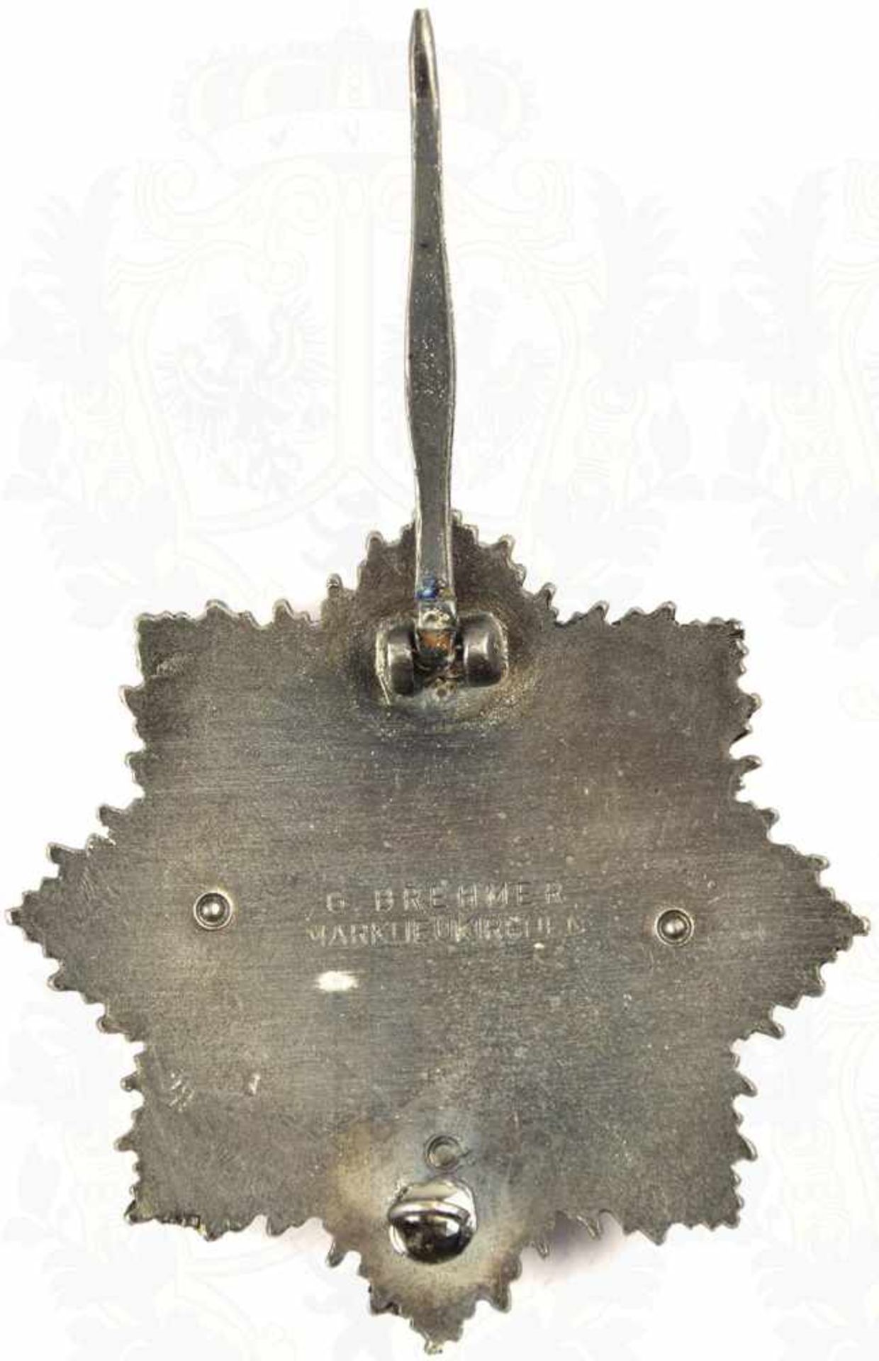 DEUTSCHES KREUZ IN SILBER, mehrteilige Fertigung, verslb./patiniert u. teil-emaill., 4 - Bild 3 aus 3