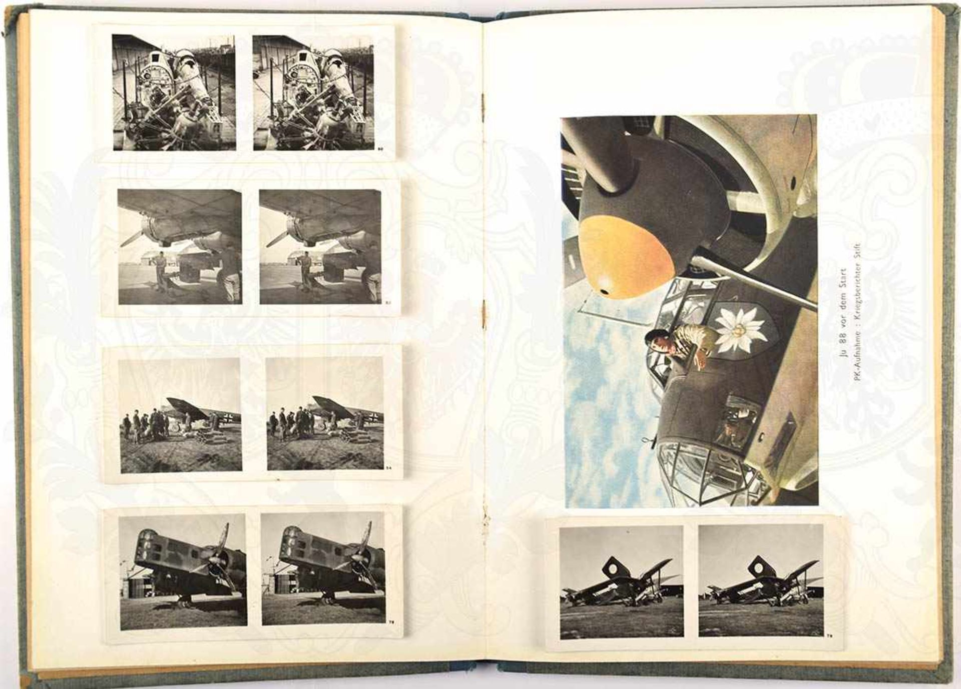 FLIEGEN UND SIEGEN, „Ein Raumbildwerk unserer Luftwaffe“, Schönstein-Verlag 1942, 88 Text-S., 4 (von - Bild 2 aus 2