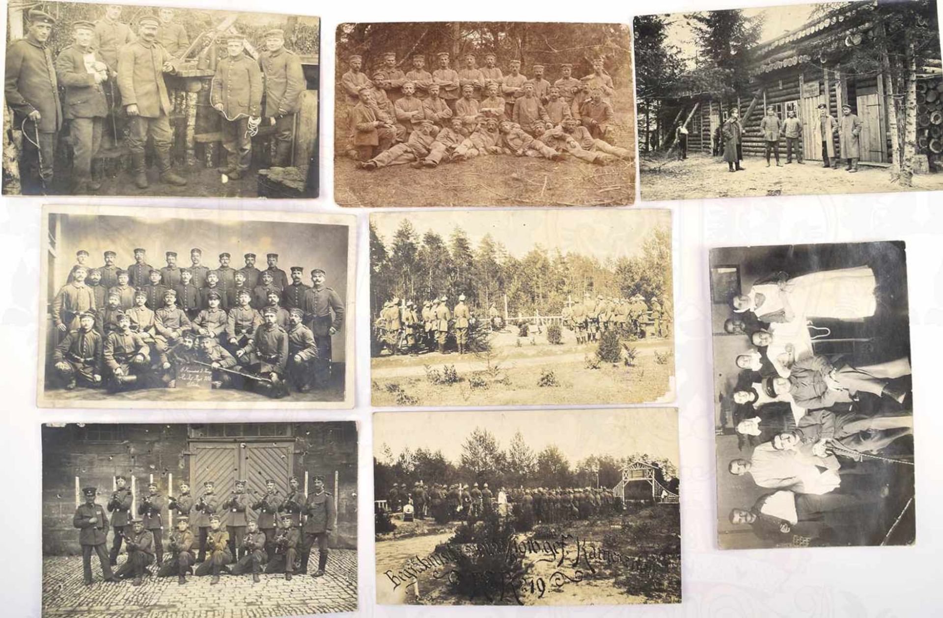 KONVOLUT FOTO-AK, ca. 70 Stück, 1916-1917, dabei: Uffz. u. Mannschaften der Res.-Inf.-Rgt. Nr. - Bild 2 aus 2
