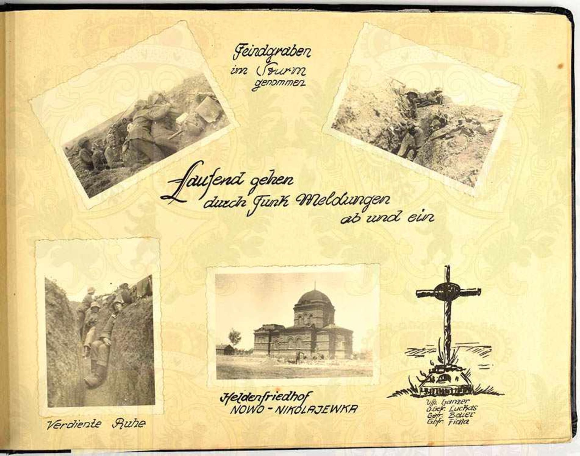 FOTOALBUM EINES FUNKER-GEFREITEN, v. Grenadier-Rgt. 21 (17. ID), 153 Fotos, Eintritt 1942 b. d. - Bild 3 aus 5