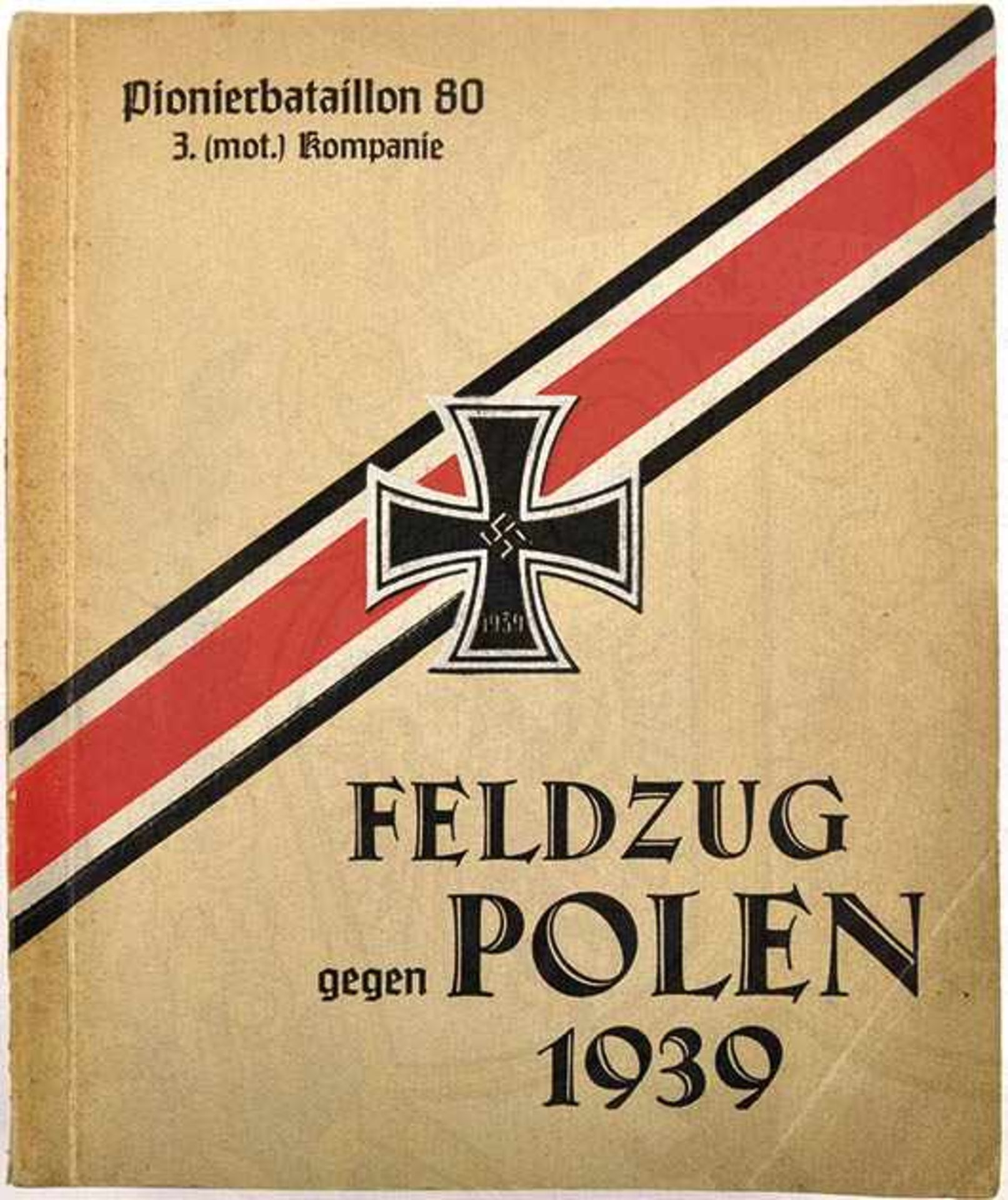 ERINNERUNGSBUCH der 3. (mot) Komp./Pi.-Batl. 80 „Feldzug gegen Polen 1939“: Foto A. Hitlers im - Bild 3 aus 4