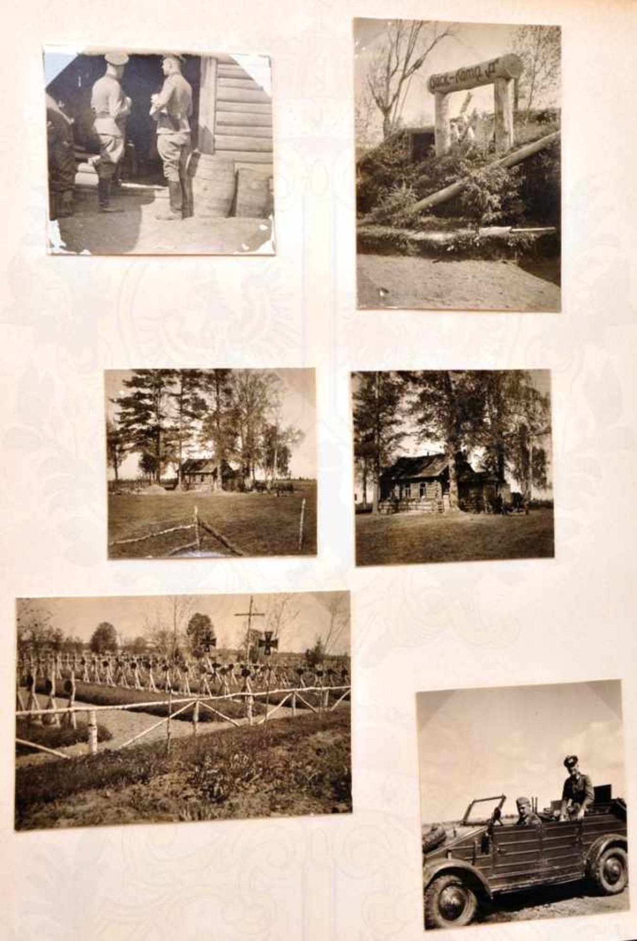 2 FOTOALBEN 206. INFANTERIE-DIVISION, Russlandfeldzug 1942-43, über 360 Fotos, davon 128 Repros, - Bild 9 aus 15