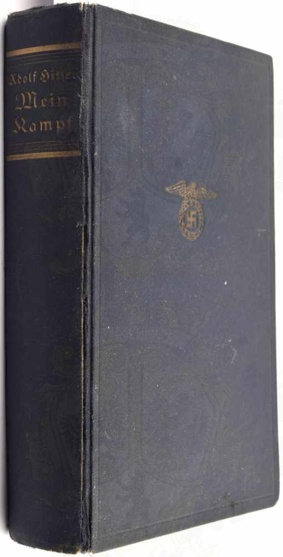 MEIN KAMPF, Adolf Hitler, Volksausgabe, Eher Verlag, München 1938, 781 S., 1 Portrait, goldgepr.,