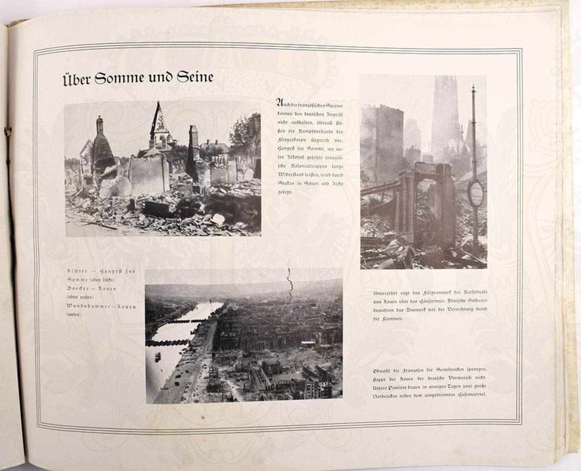 FOTOBAND „VOM RHEIN ZUM ATLANTIK“, „Zwei denkwürdige Tage“, Luftwaffen-Kriegsberichter-Kp. 4 (1. - Bild 2 aus 2