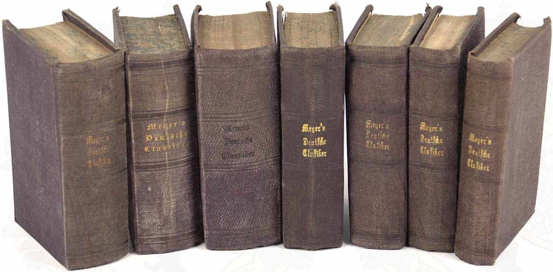 GROSCHEN-BIBLIOTHEK DER DEUTSCHEN CLASSIKER, 47 Bände, Hildburghausen o. J. (um 1870-80), tausende