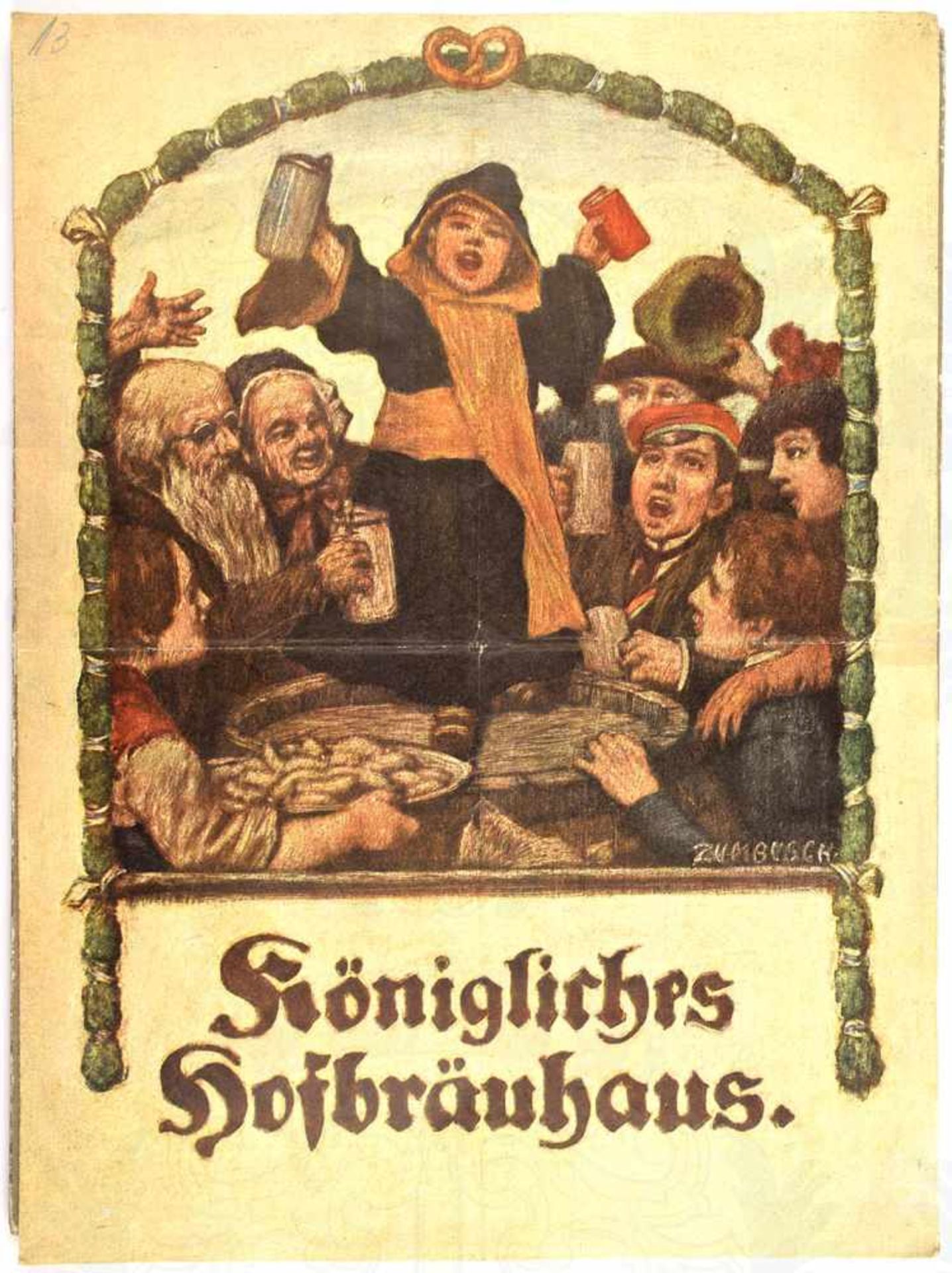 BILDBAND „ANSICHTEN VON MÜNCHEN“, ca. 1905, 32 S. mit ganzseitigen Abb., querf., illustr. HLn.; dazu - Bild 2 aus 2