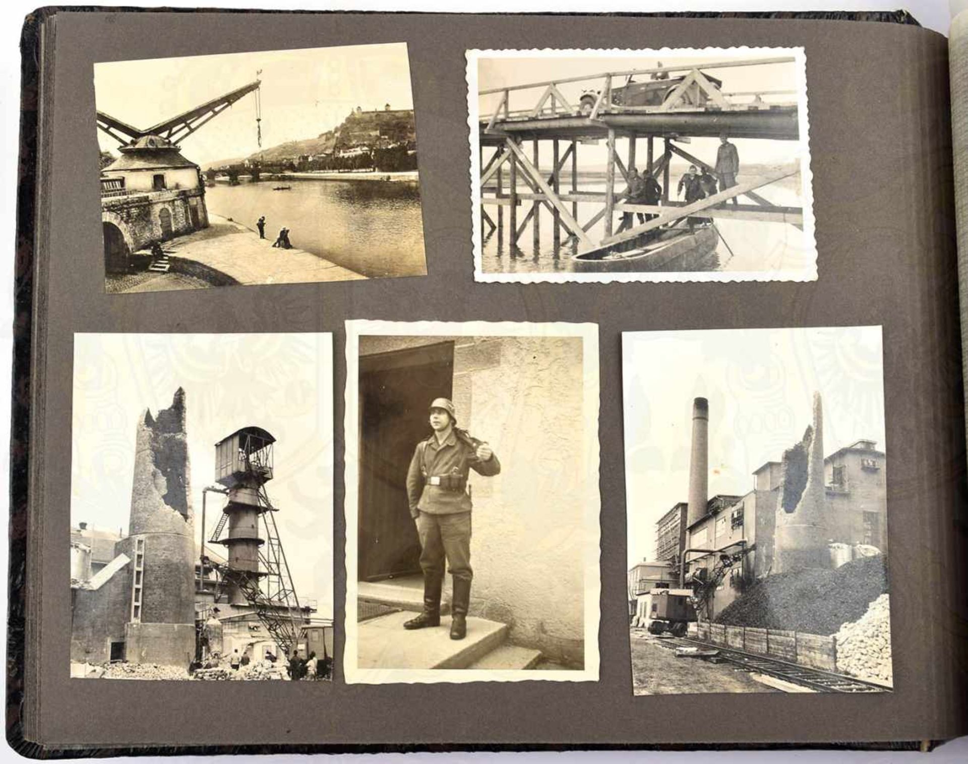 FOTOALBUM SCHÜTZEN-RGT. 10, 1939/1940, 118 Fotos u. 6 AK, Ausbildung, Sport, Schießübungen mit - Bild 4 aus 4