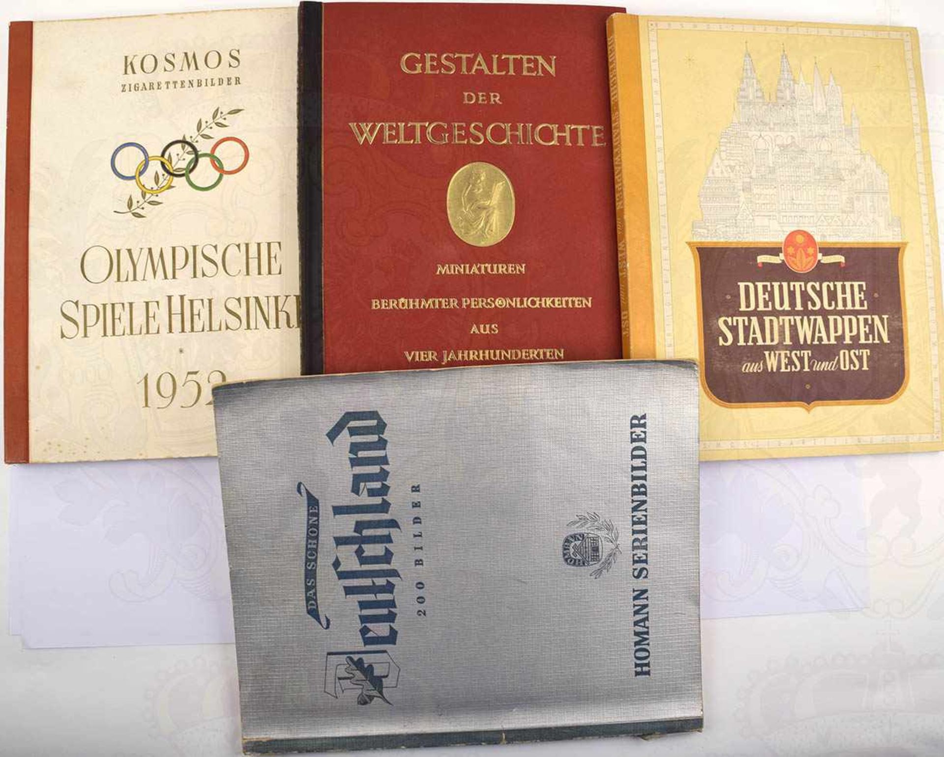 8 ALBEN, Olympische Spiele Helsinki 1952; Das schöne Deutschland; Bilder Deutscher Geschichte; Das