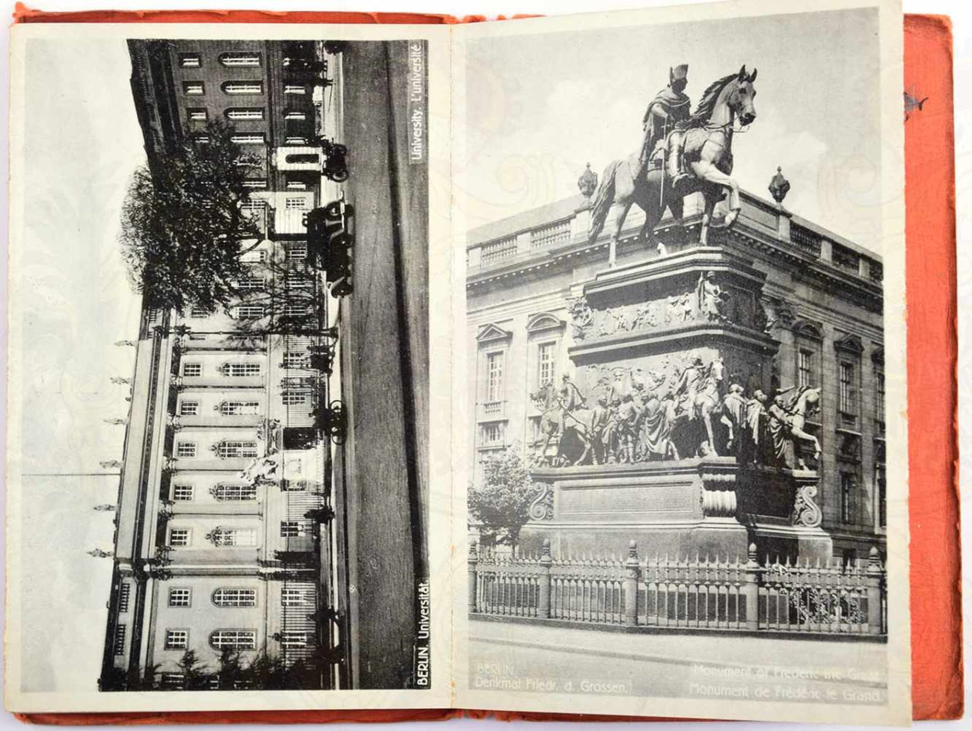 LEPORELLO BERLIN, 16 Lichtdruck-AK, um 1930, Reichskanzlei, Reichswehr vor dem Ehrenmal, - Image 2 of 2