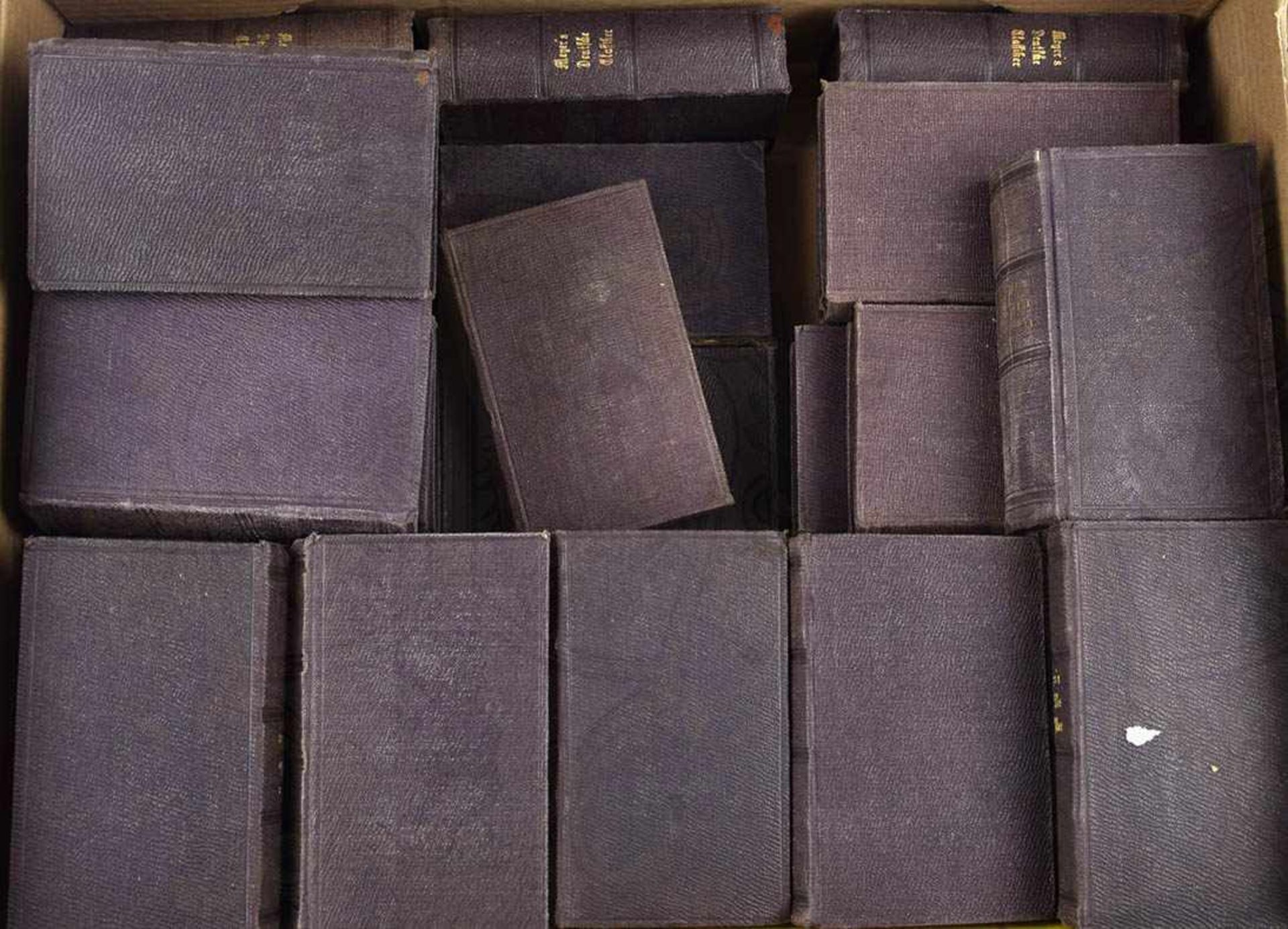 GROSCHEN-BIBLIOTHEK DER DEUTSCHEN CLASSIKER, 47 Bände, Hildburghausen o. J. (um 1870-80), tausende - Bild 2 aus 3