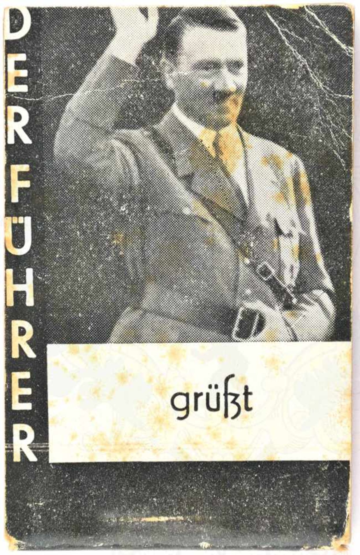 DAUMENKINO (FILMBLOCK) „DER FÜHRER GRÜSST“, 40 Fotos Adolf Hitlers aufgenommen vor einer Rede beim