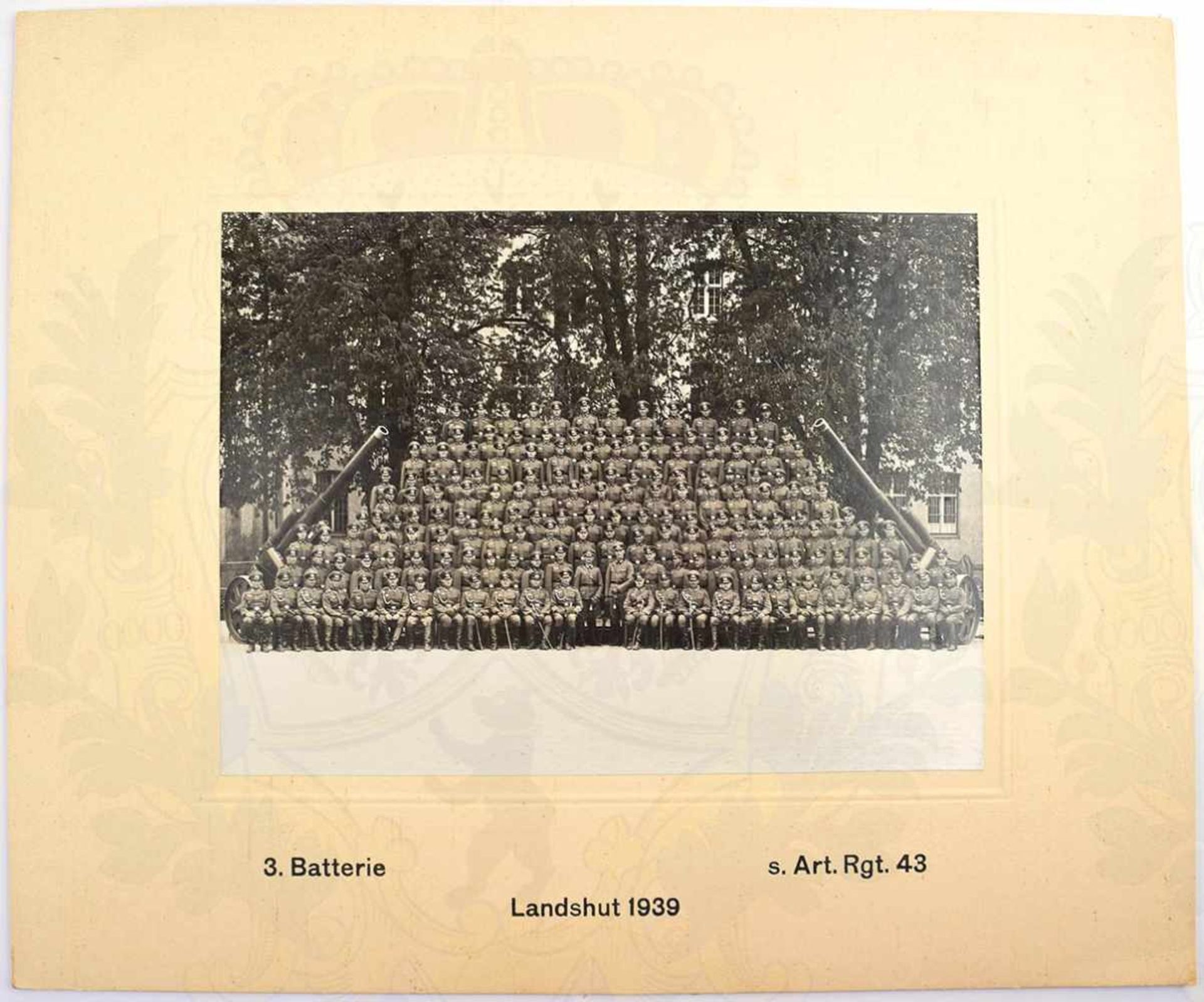 2 DIENSTZEIT-ERINNERUNGSFOTOS, 3. Batterie/schweres Art.-Rgt. 43/Landshut, 1937, Gruppenfotos m. - Bild 2 aus 3